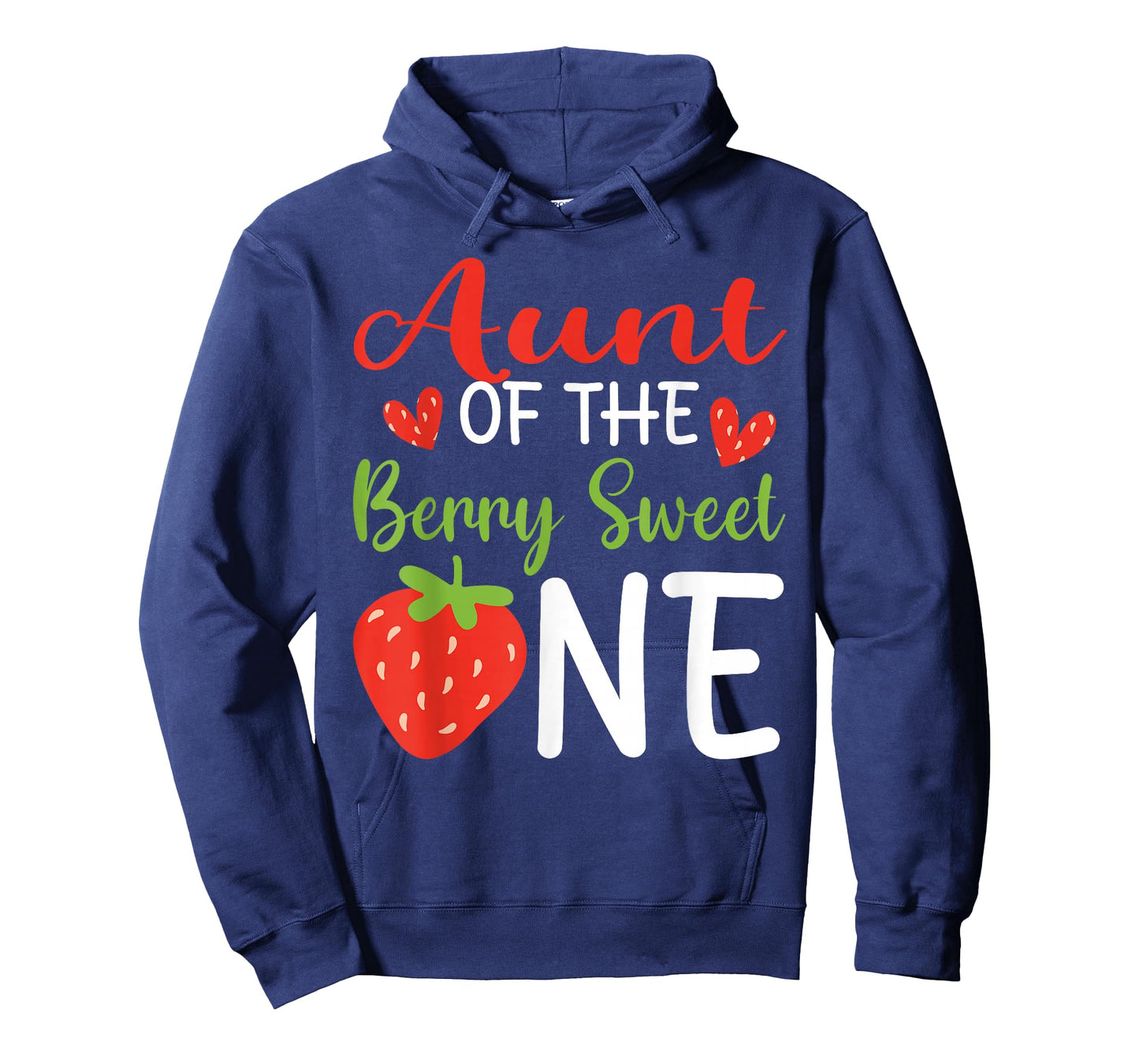 Aunt of The Berry Sweet One Strawberry 1st Birthday T-Shirt