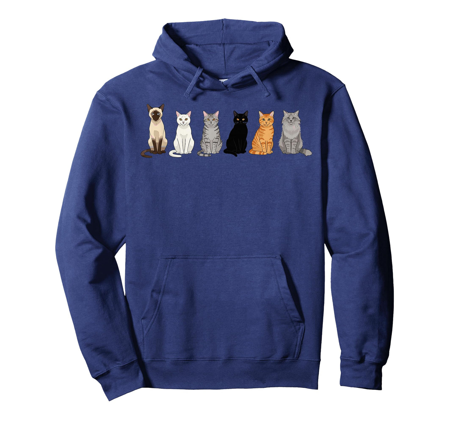 Cute Cartoon Cats for Cat Lovers Funny Cat Breed Gifts T-Shirt