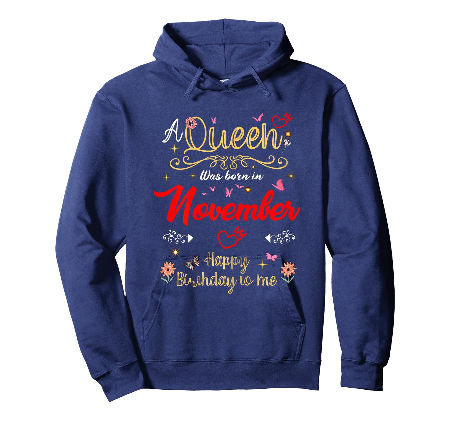November Birhtday A Queen was Born in November Girl Women T-Shirt