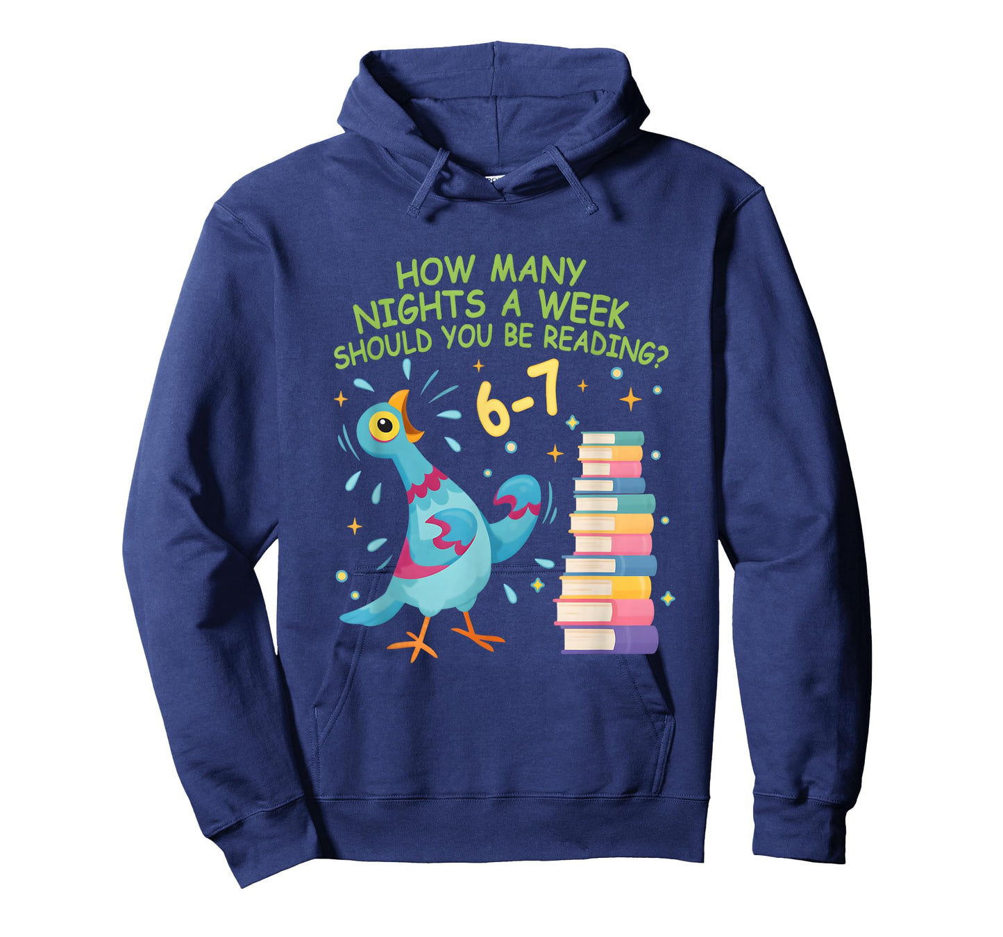 How Many Nights a Week Should You Read? 6–7 Fun Reading Meme T-Shirt