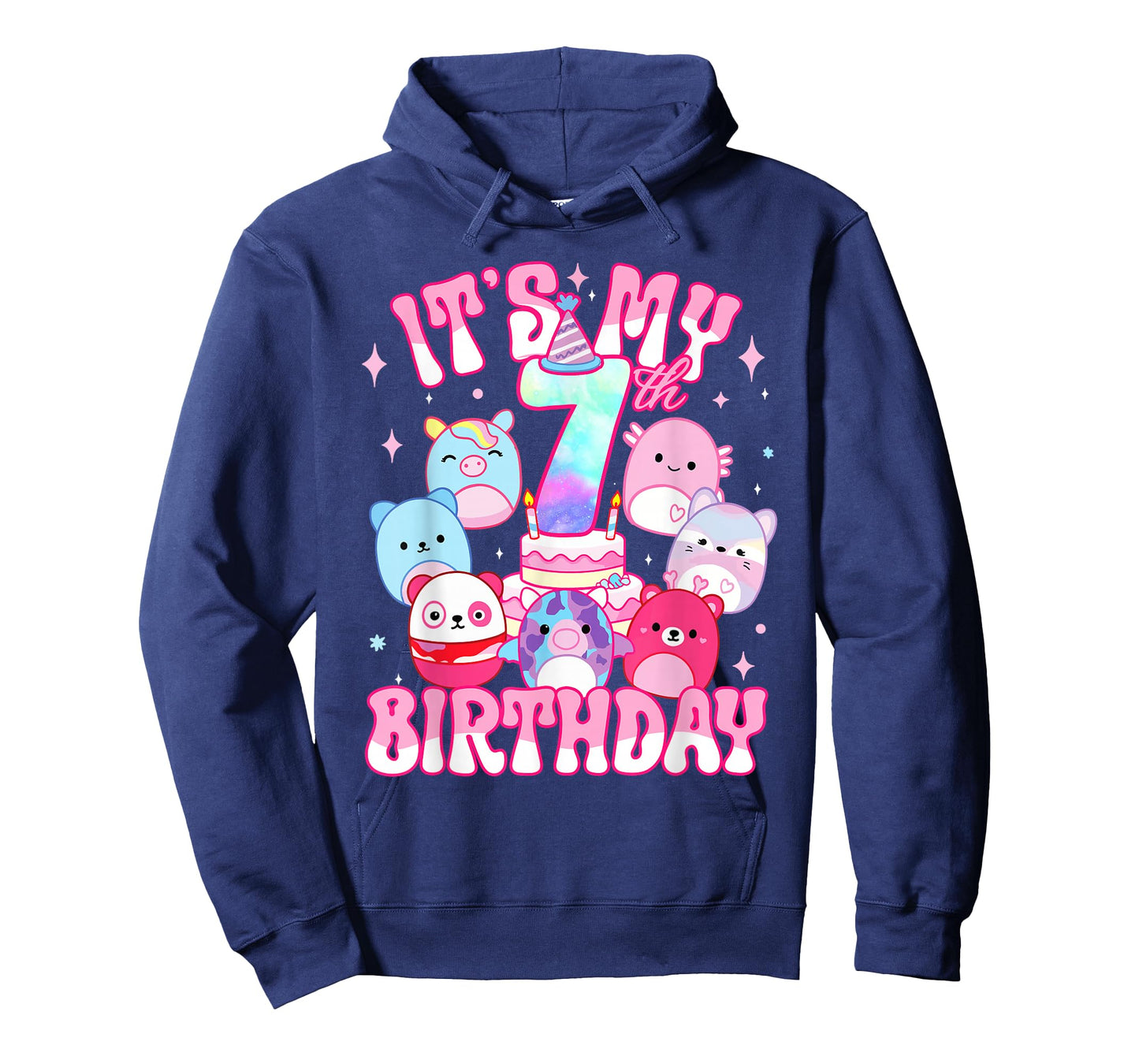 It's My 7th Birthday Squish Squad Girls Kids T-Shirt