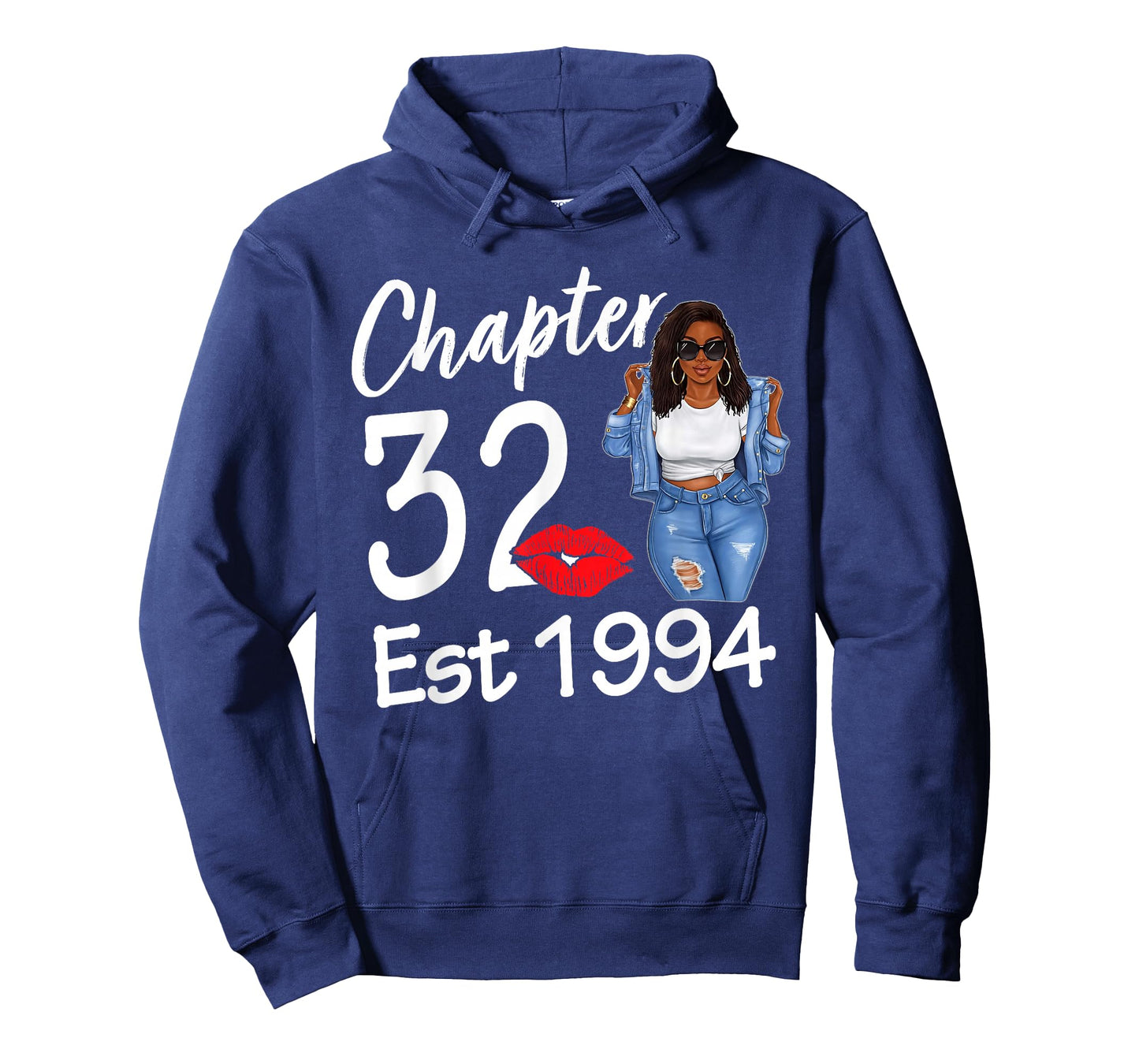 Chapter 32 Est 1994 32nd Birthday Afro Black Queen T-Shirt