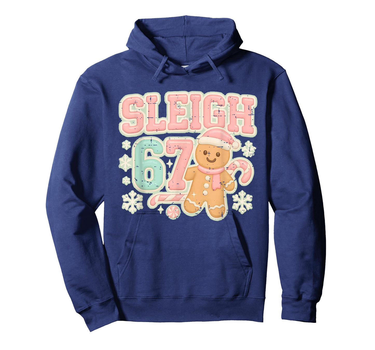 Retro Sleigh 67 Gingerbread Christmas Six Seven Meme 6 7 T-Shirt