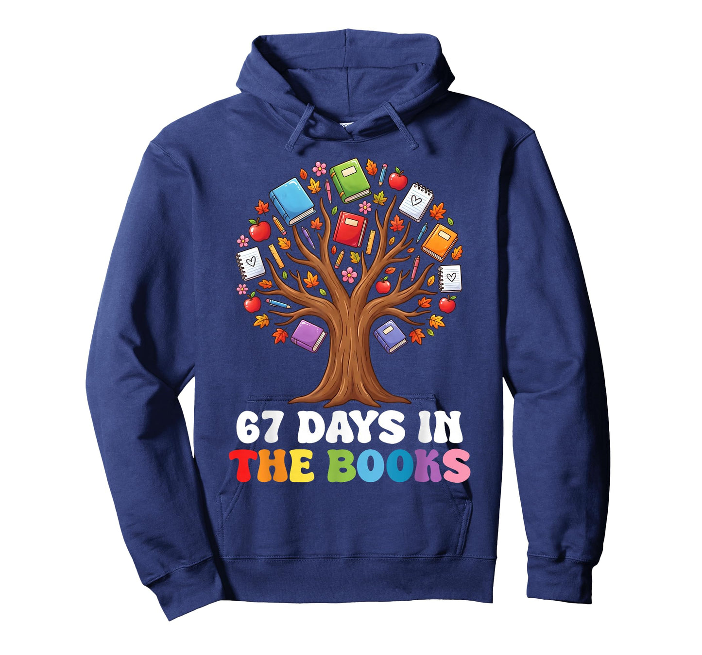 67 Days in The Books Reading Teacher 67th Day of School Kids T-Shirt
