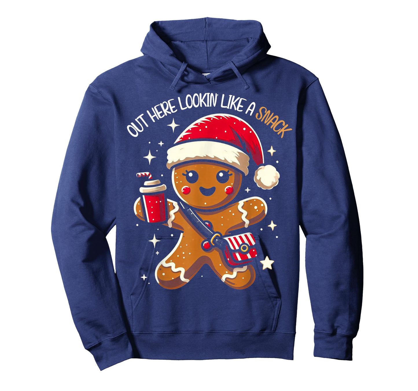 Out Here Looking Like A Snack Funny Boujee Xmas Gingerbread T-Shirt