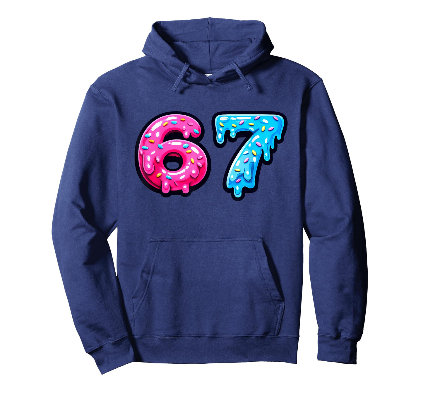 Six Seven Delicious Donut Icing 67 Funny Sweet Number T-Shirt