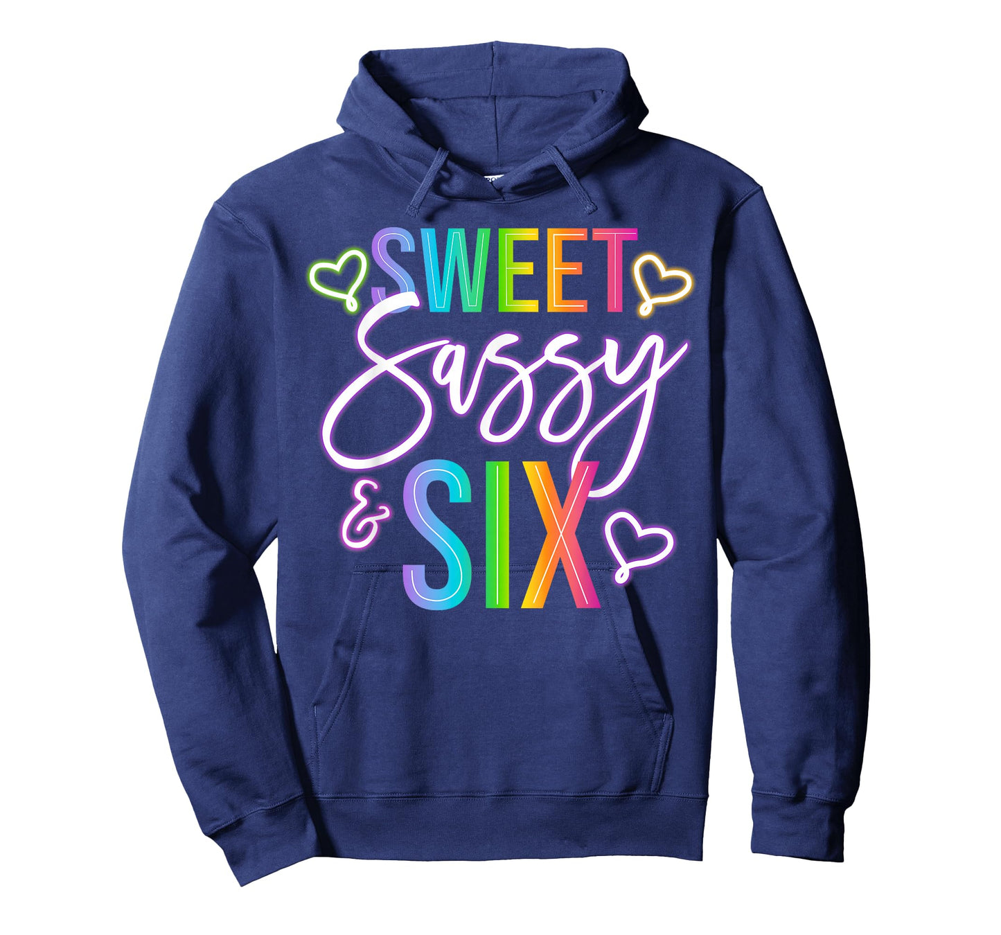 Kids 6th Birthday Girl Sweet Sassy and Six 6 Years Old Girls T-Shirt