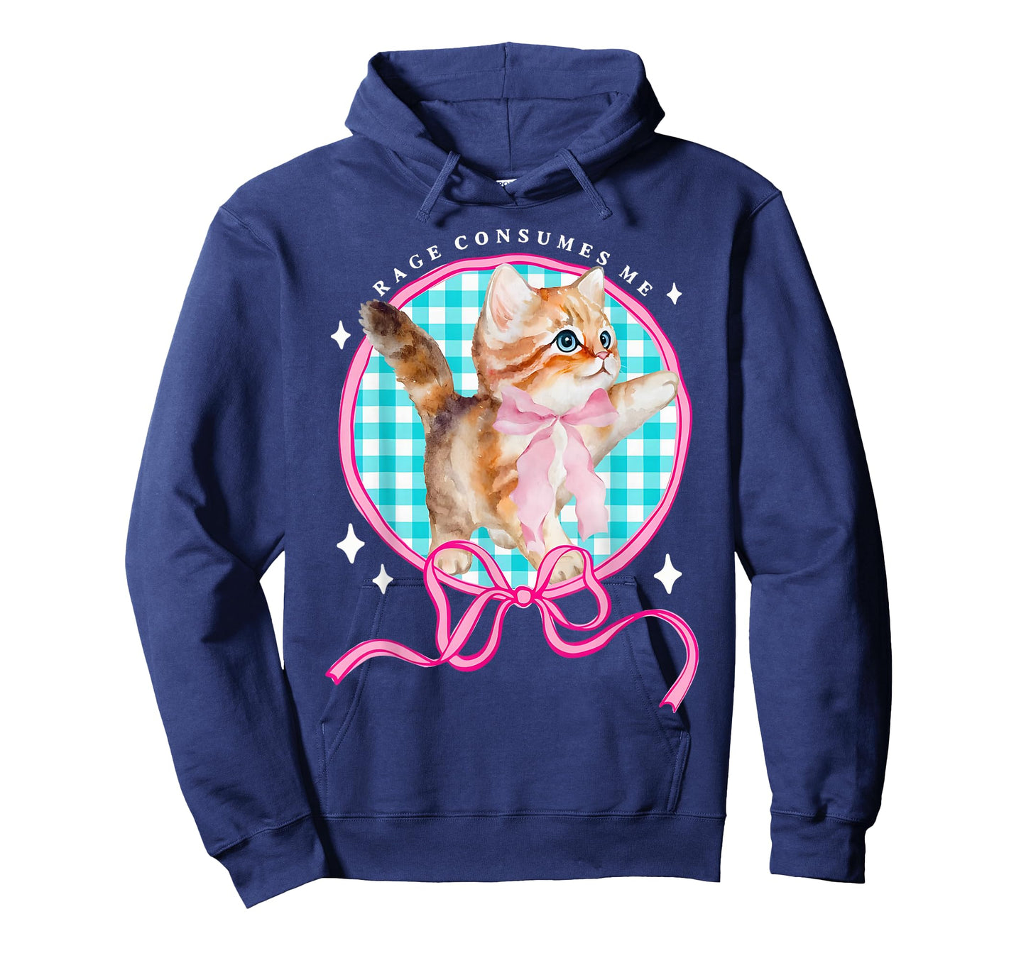 Rage Consumes Me Funny Coquette Cat Bow Kitten Valentine Day T-Shirt