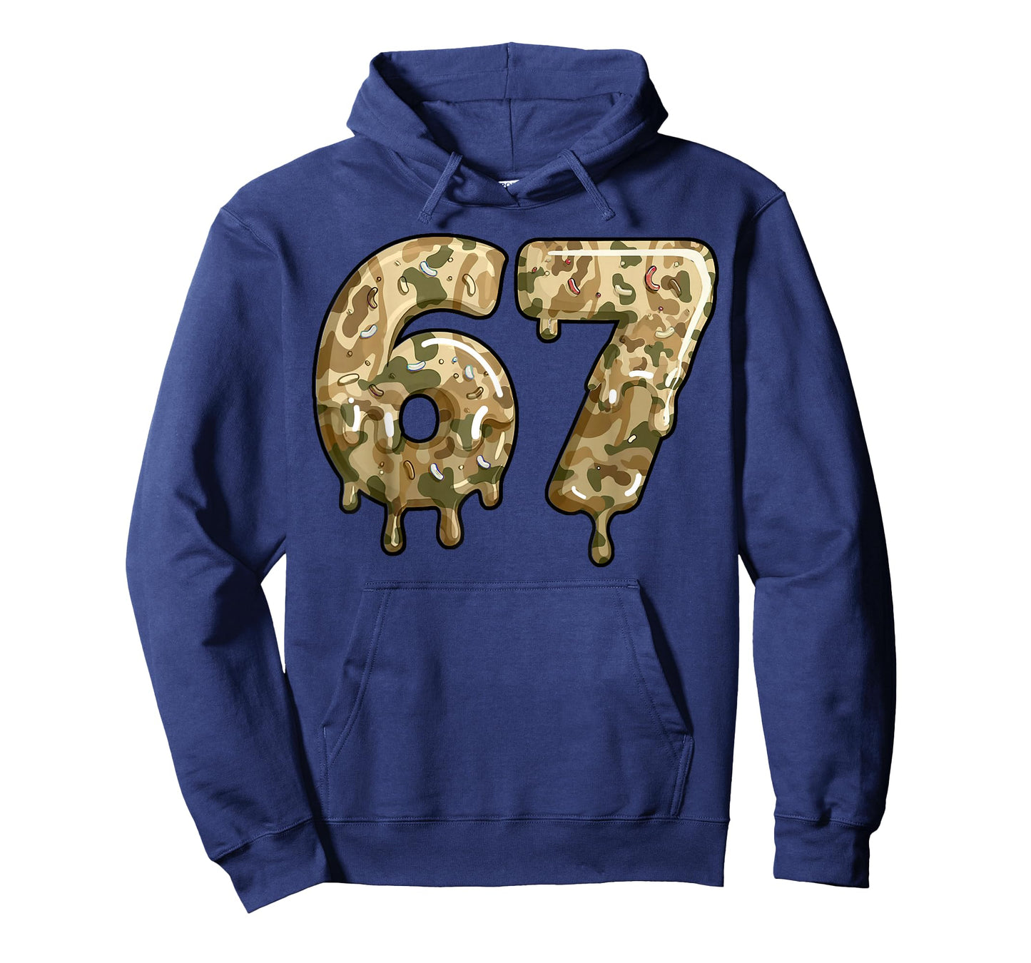 Funny 67 Camo Drip Meme Six Seven Alpha Slang T-Shirt