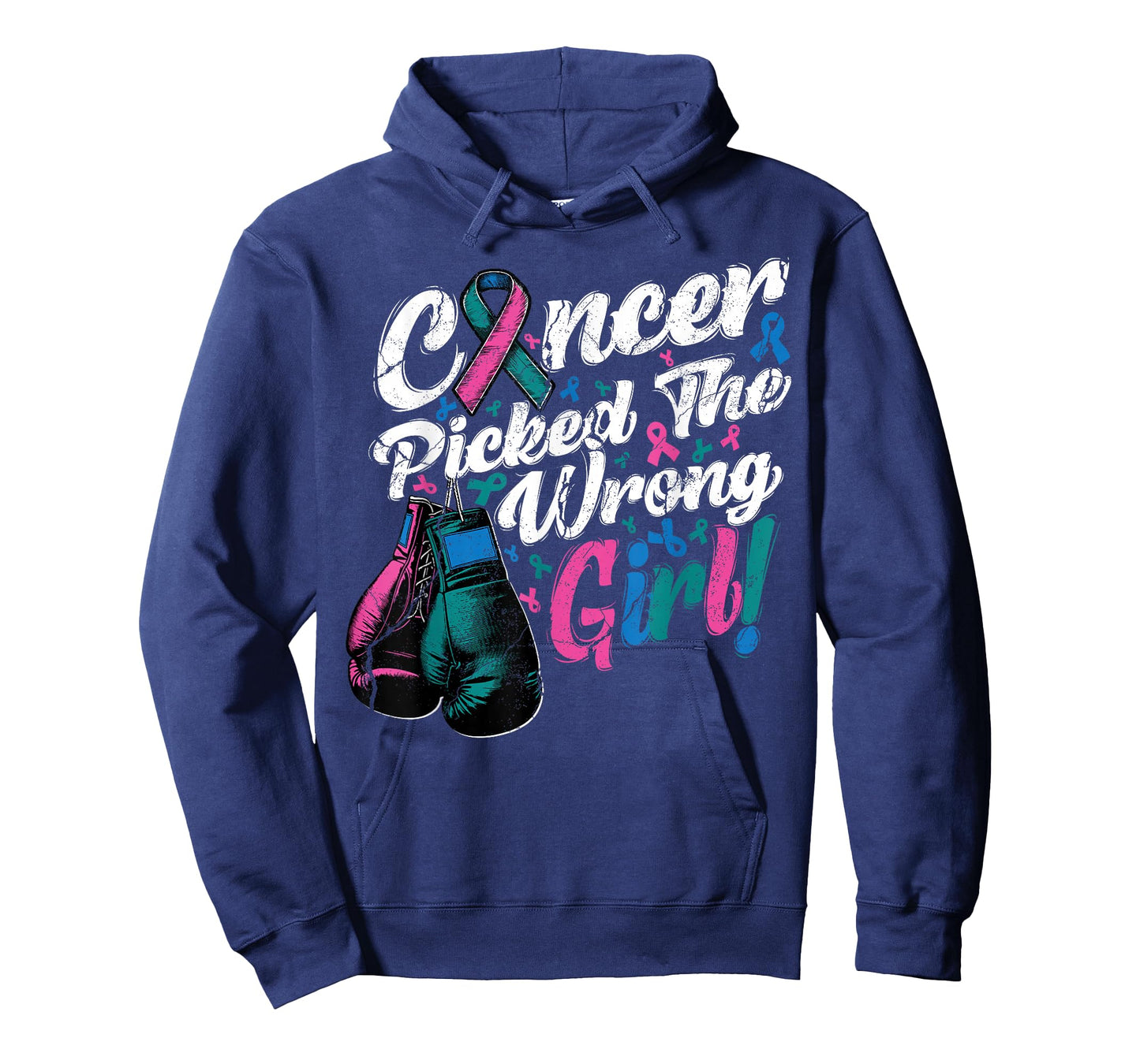 Thyroid Cancer Picked The Wrong Girl Awareness Support Squad T-Shirt