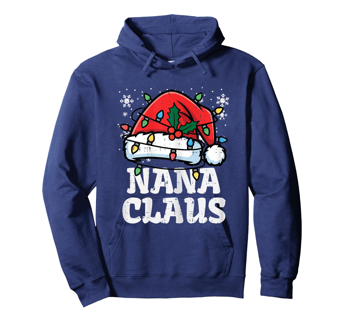 Christmas Nana Claus Santa Hat Xmas Grandma Family Women T-Shirt