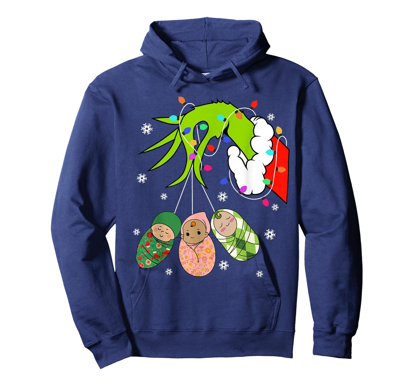 Labor and Delivery Nurse Merry Christmas Xmas Lights Holiday T-Shirt
