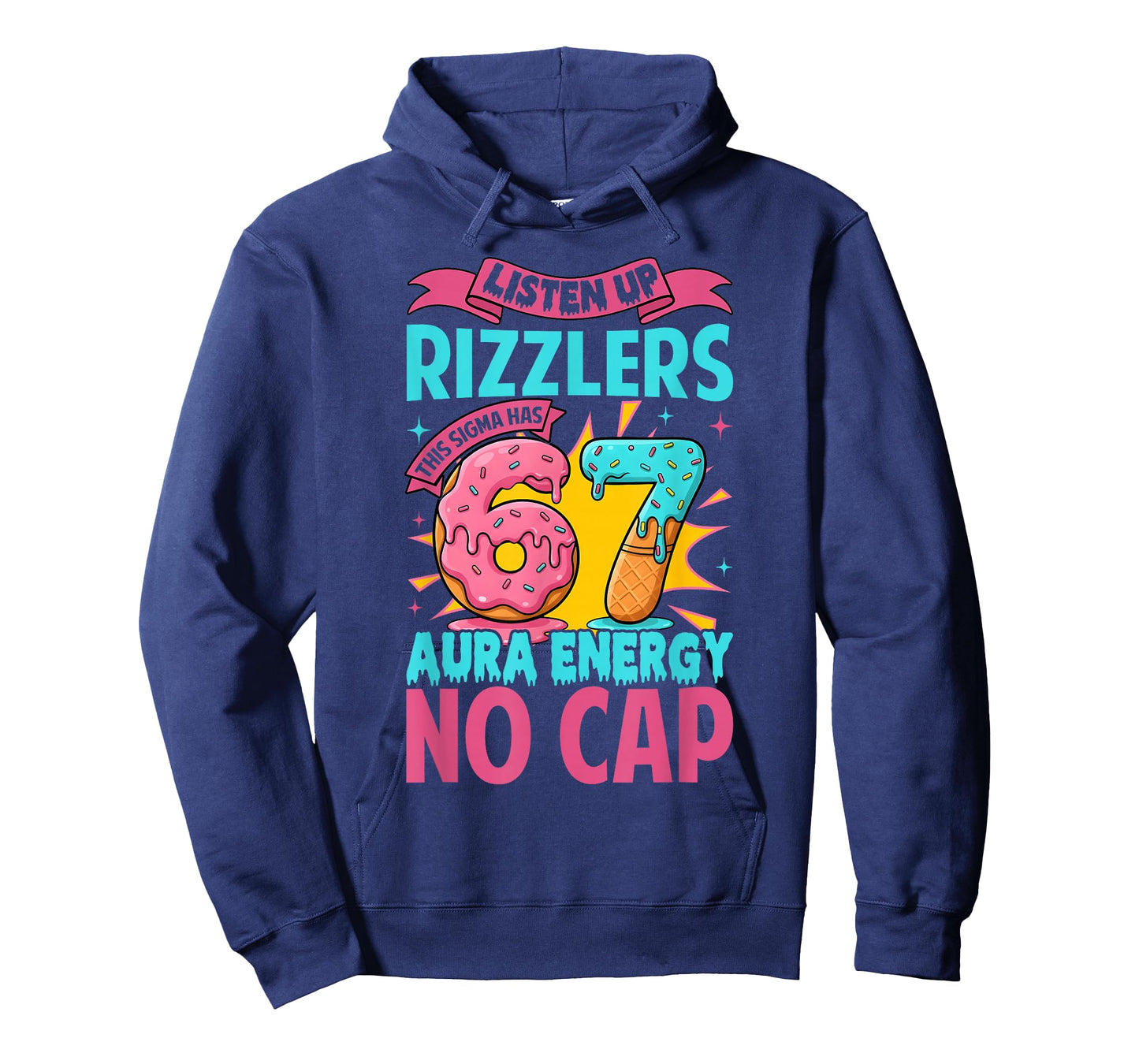 Listen Up Rizzlers This Sigma Has 67 Aura Energy No Cap Meme T-Shirt