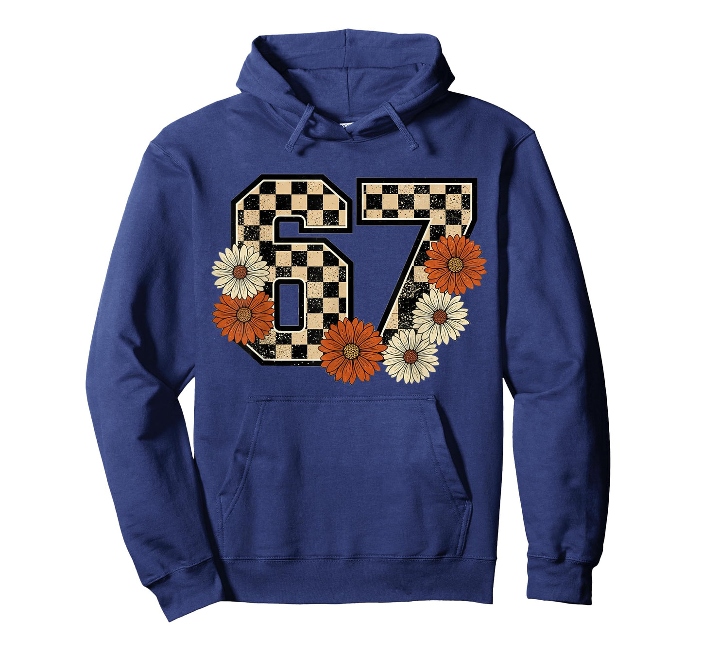 6 7 Retro Fall Meme Checkerboard Tee Haunted by 67 Six Seven T-Shirt