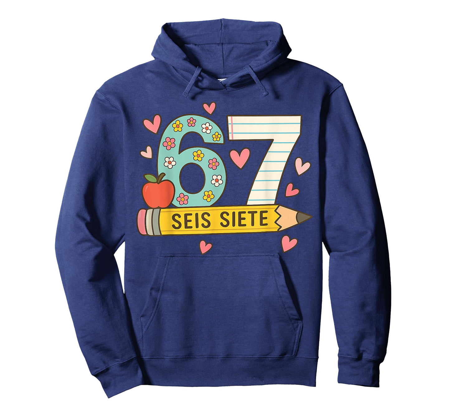 SEIS Siete Spanish 67 Funny Six Seven Espanol Funny School T-Shirt