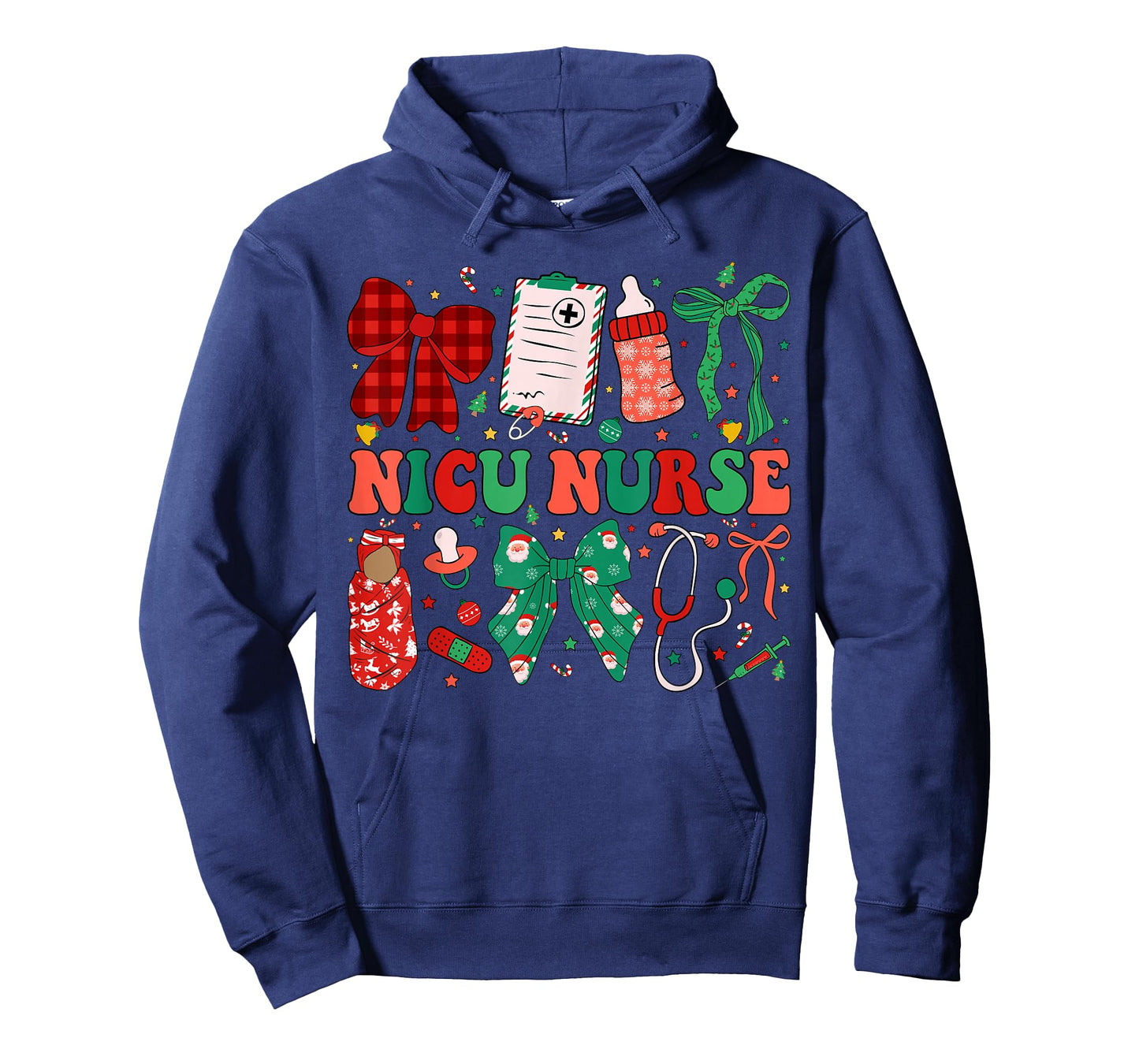 Neonatal Intensive Care Unit Coquette NICU Nurse Christmas T-Shirt
