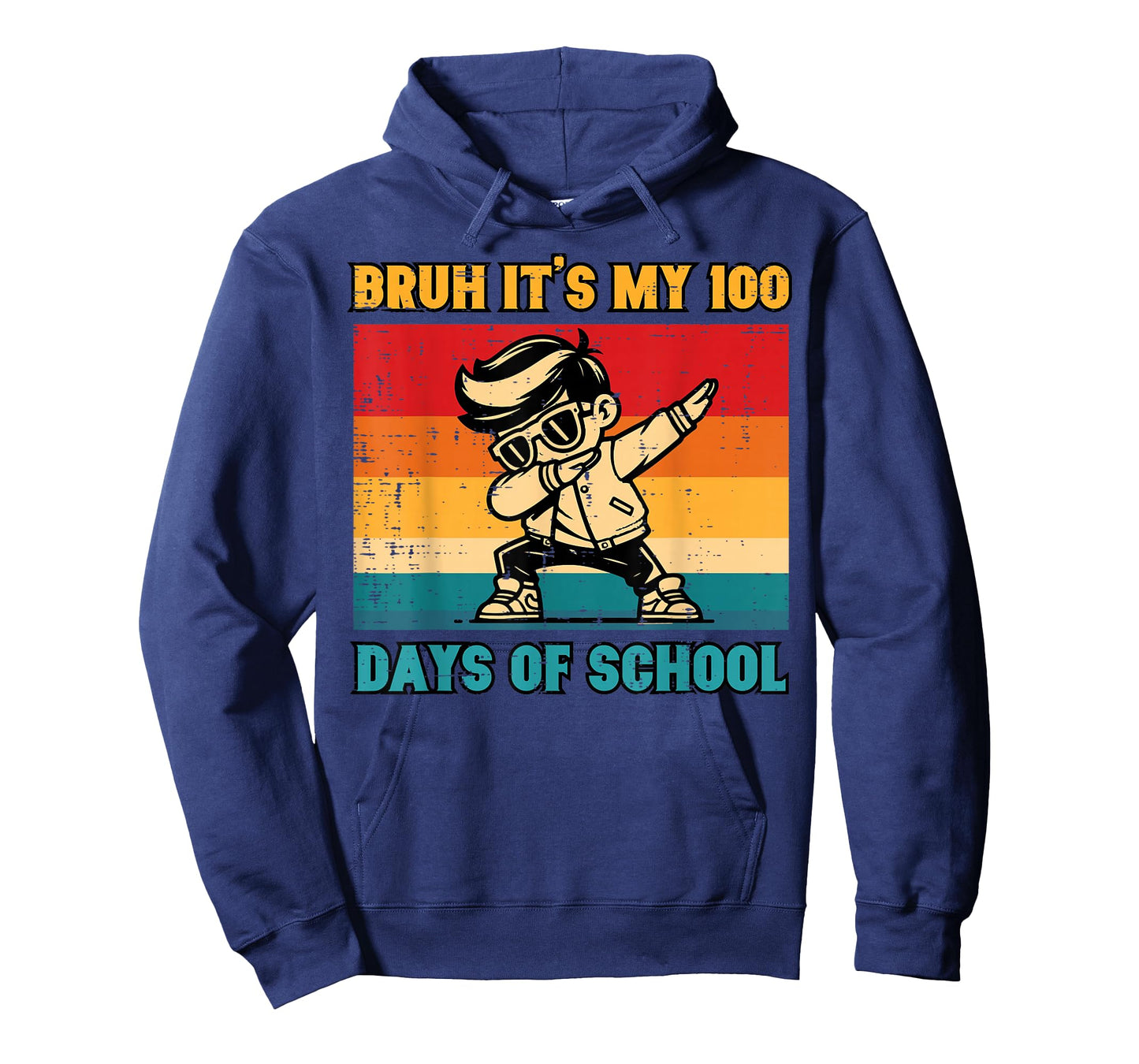 Bruh Its My 100 Days of School Boy Dab 100th Day Meme Kids T-Shirt