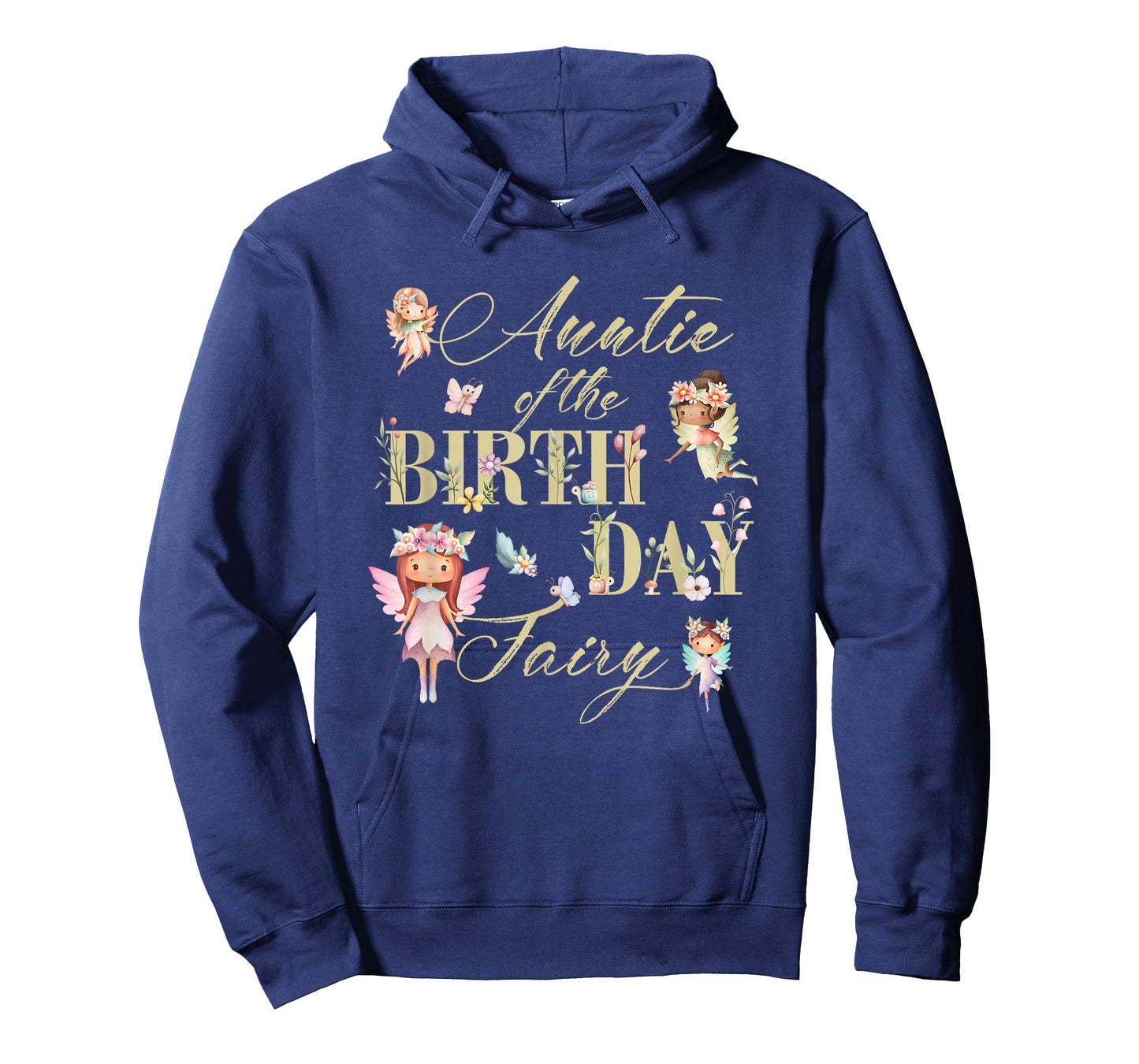 Auntie of The Birthday Fairy Little Girl Magical Family T-Shirt