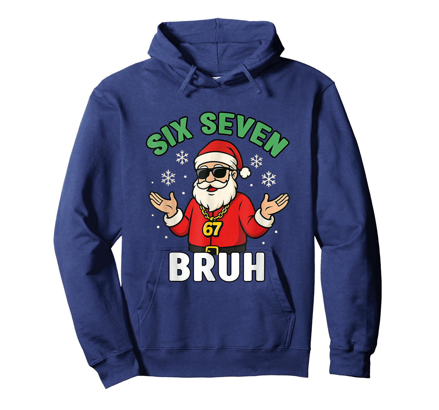 Bruh 67 Christmas Santa Six Seven 6 7 Boys Christmas Pajamas T-Shirt