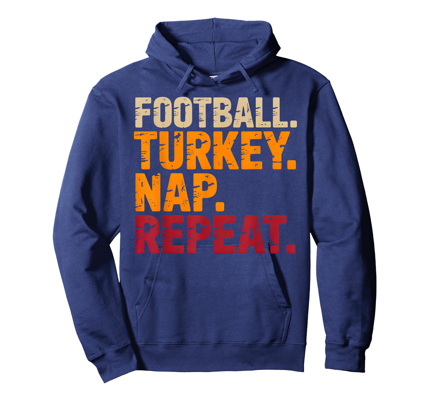 Football Turkey Nap Repeat Funny Thanksgiving Costume T-Shirt