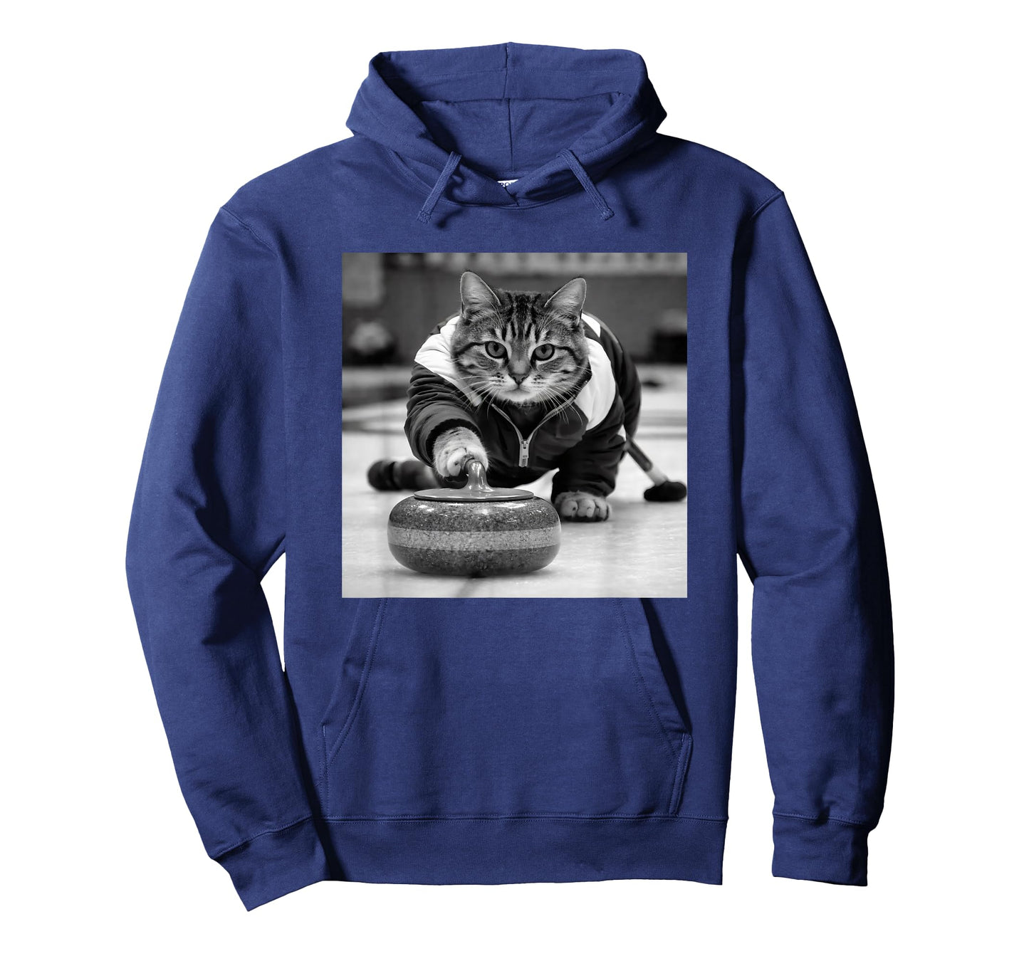 Funny Cat Sports Winter Curling Vintage Games Cats Lover T-Shirt