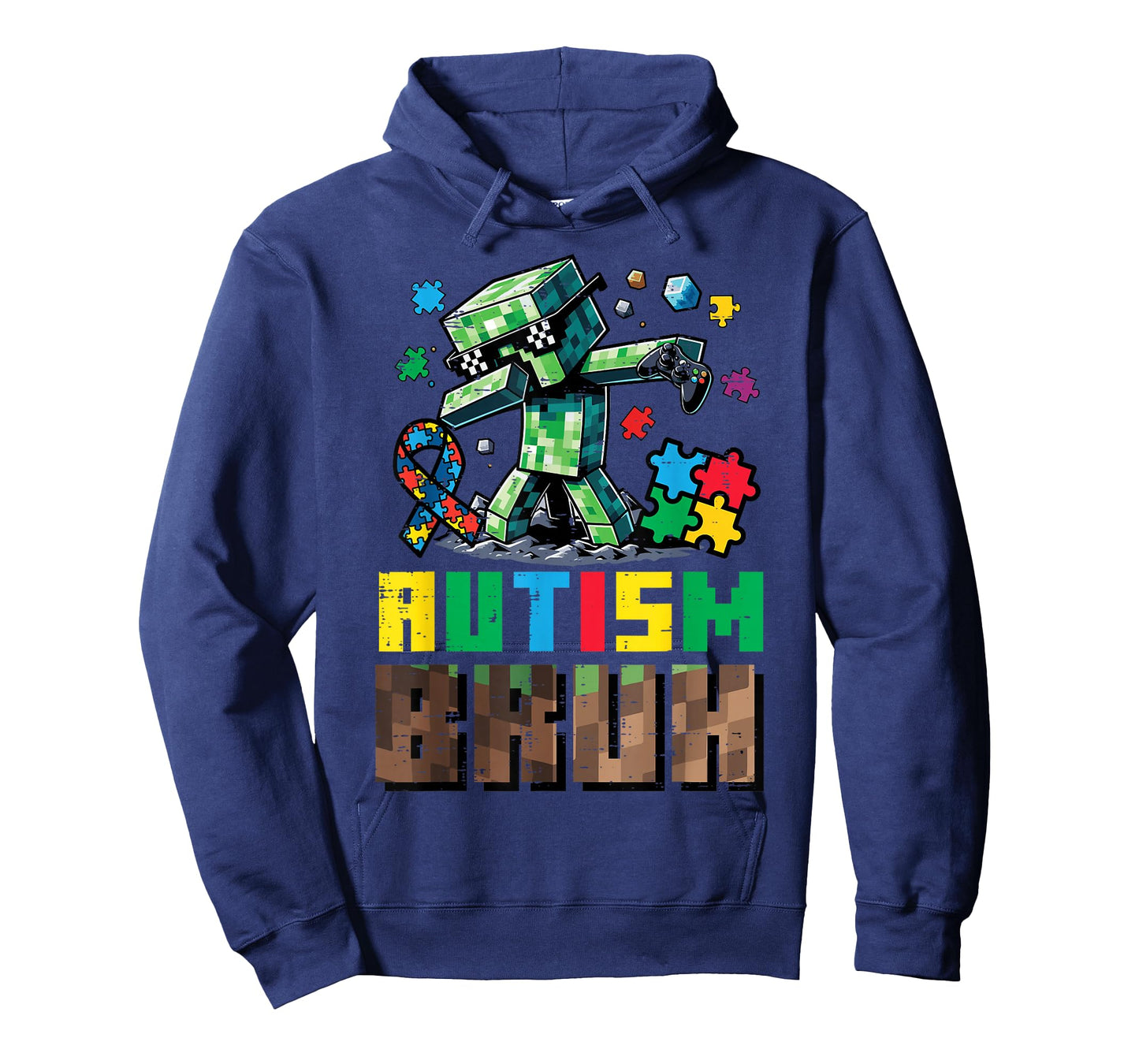 Autism Bruh Dab ASD Awareness Gamer Boys Kids Youth T-Shirt