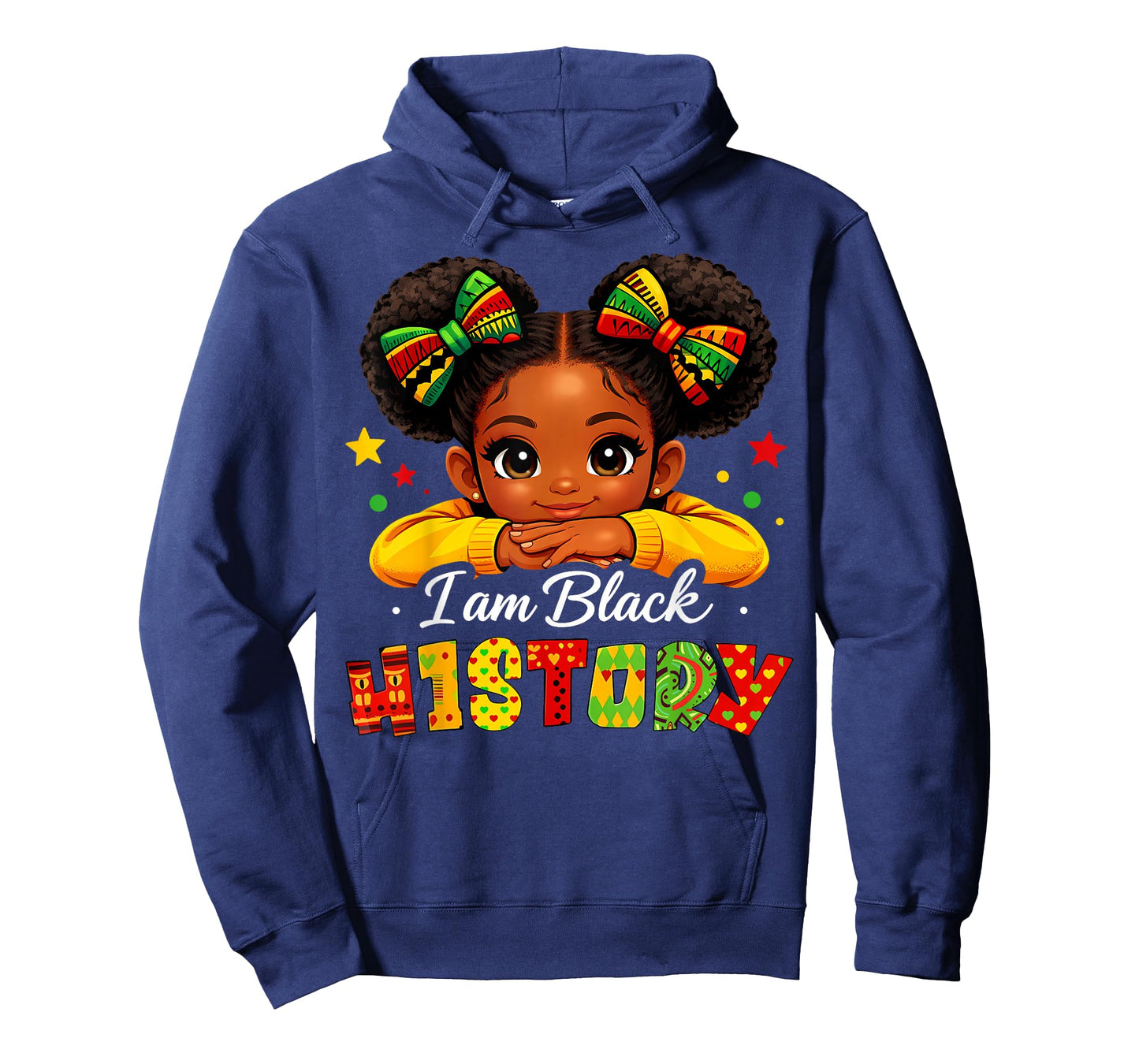 I Am Black History Month Black Melanin Kids Girls T-Shirt