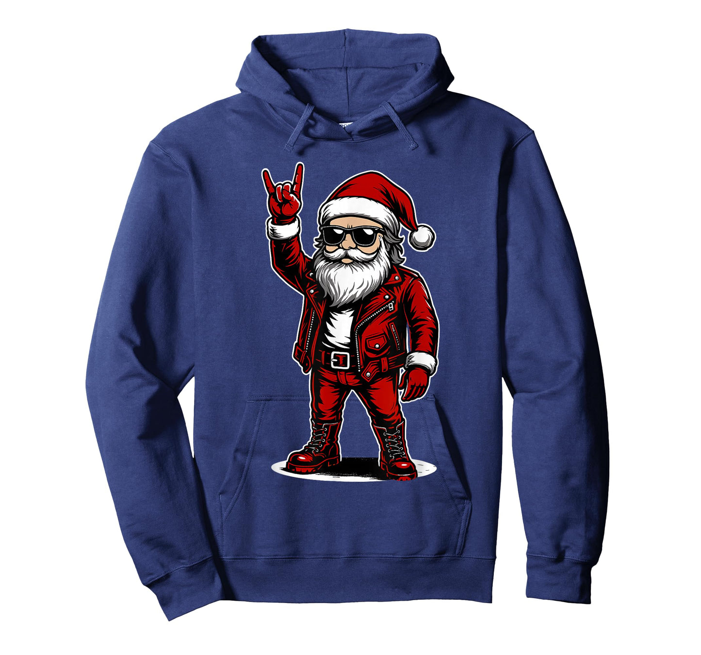 Retro Rock Music Gift Men Kids Women Funny Santa T-Shirt