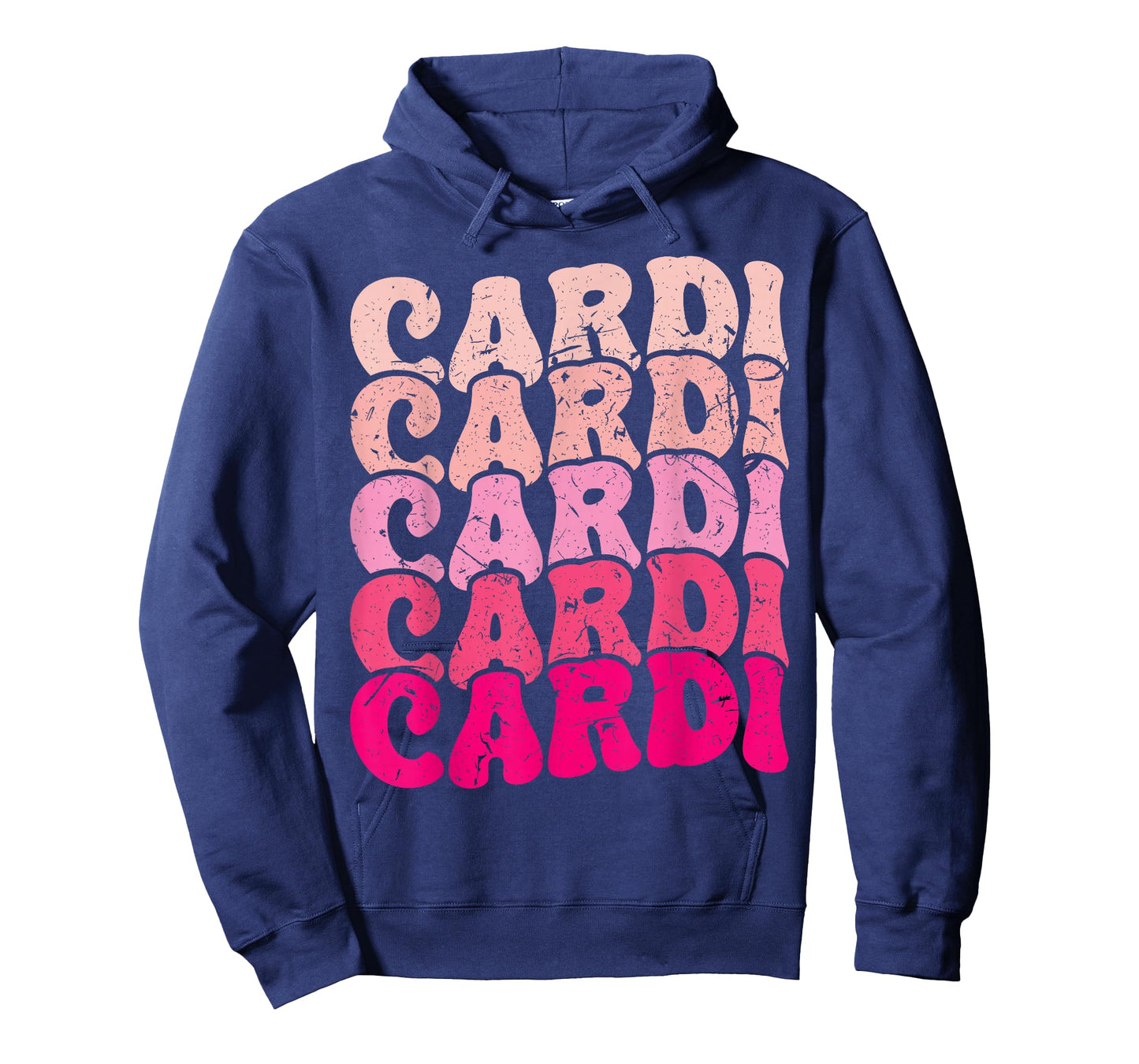 Vintage Cardi Personalized Name I Love Cardi 80's Groovy T-Shirt