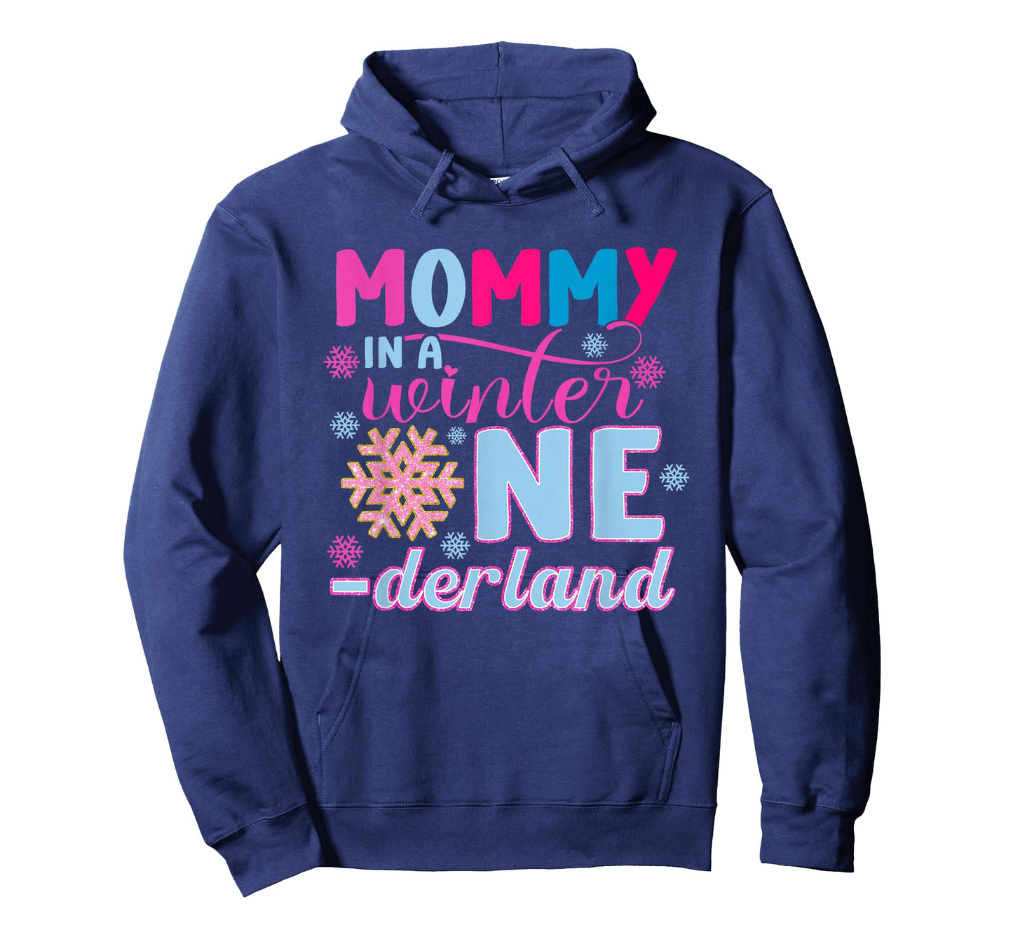 Mommy in A Winter Onederland Bday Girl Sweet Snowflake T-Shirt