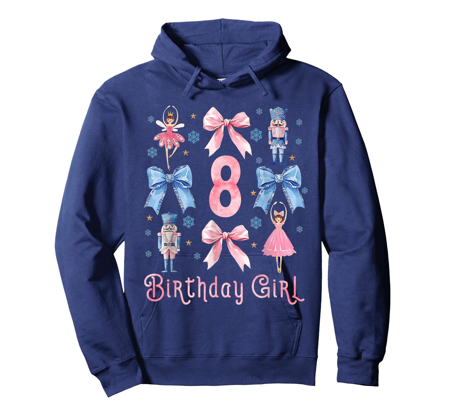 My 8th Birthday Coquette Bow 8 Years Old Nutcracker Ballet T-Shirt
