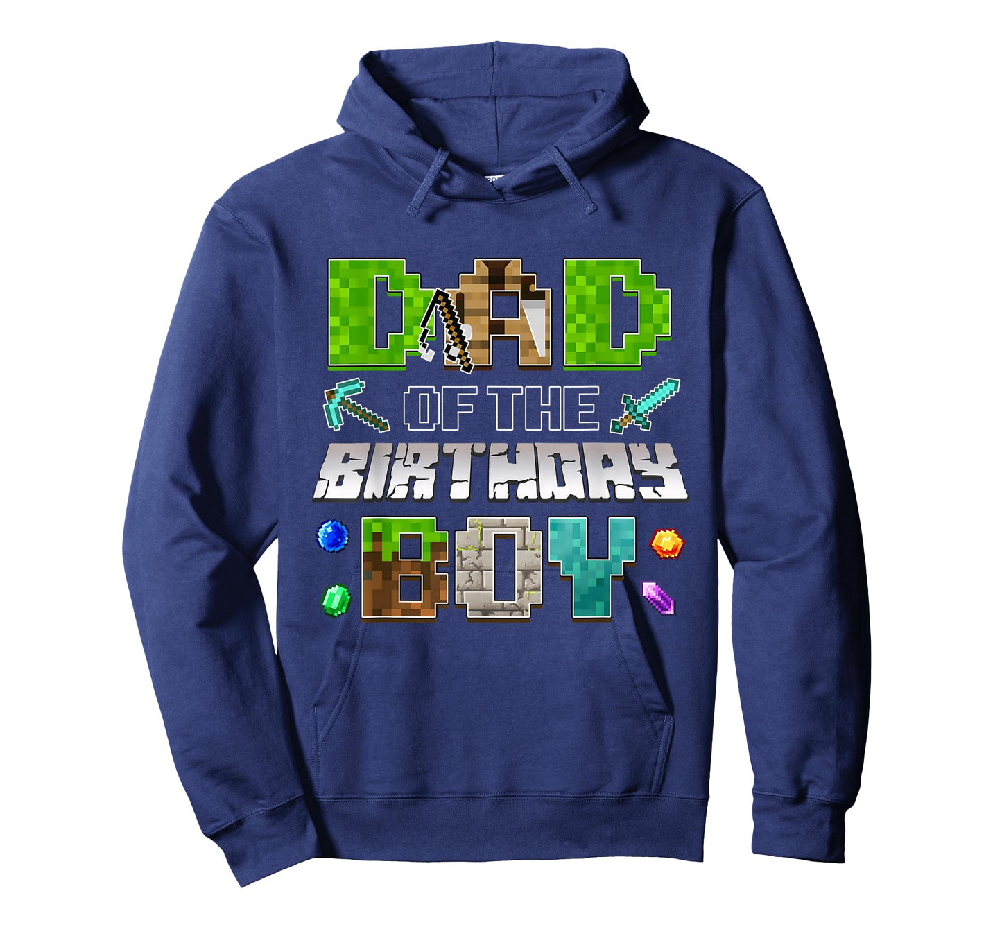 Dad of The Birthday Boy Funny Gaming Birthday Pixel Party T-Shirt