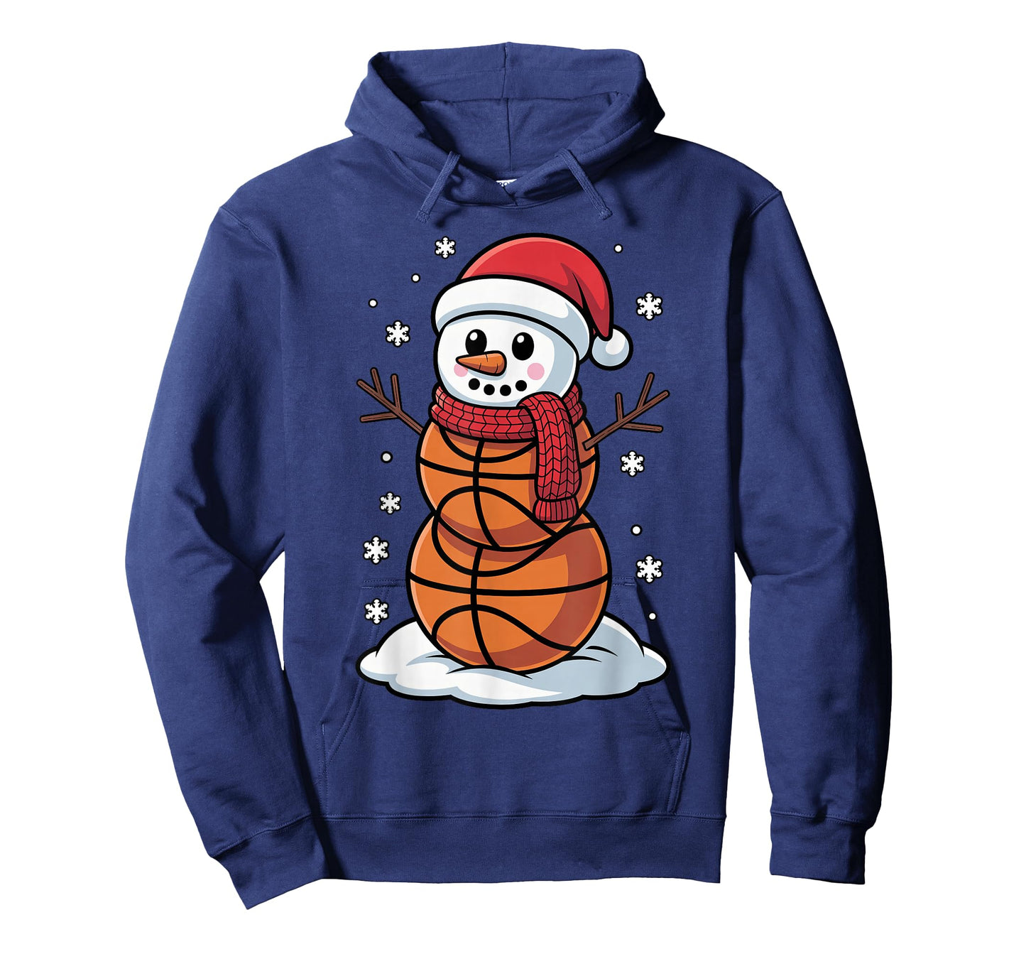 Christmas Basketball Snowman Toddler Kids Pajama Winter Time T-Shirt
