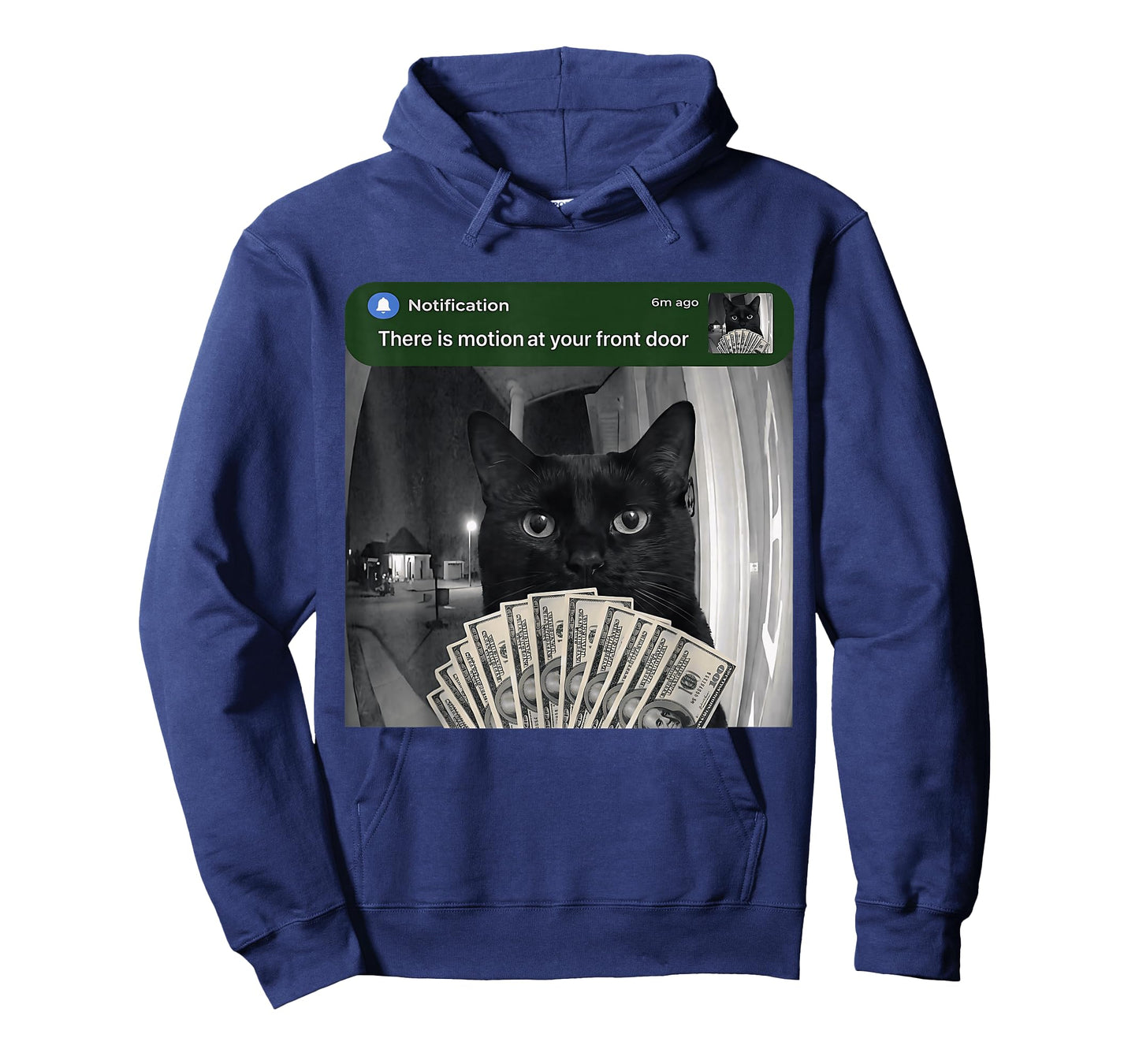 There is Motion At Your Front Door Funny Cat Meme Humor T-Shirt
