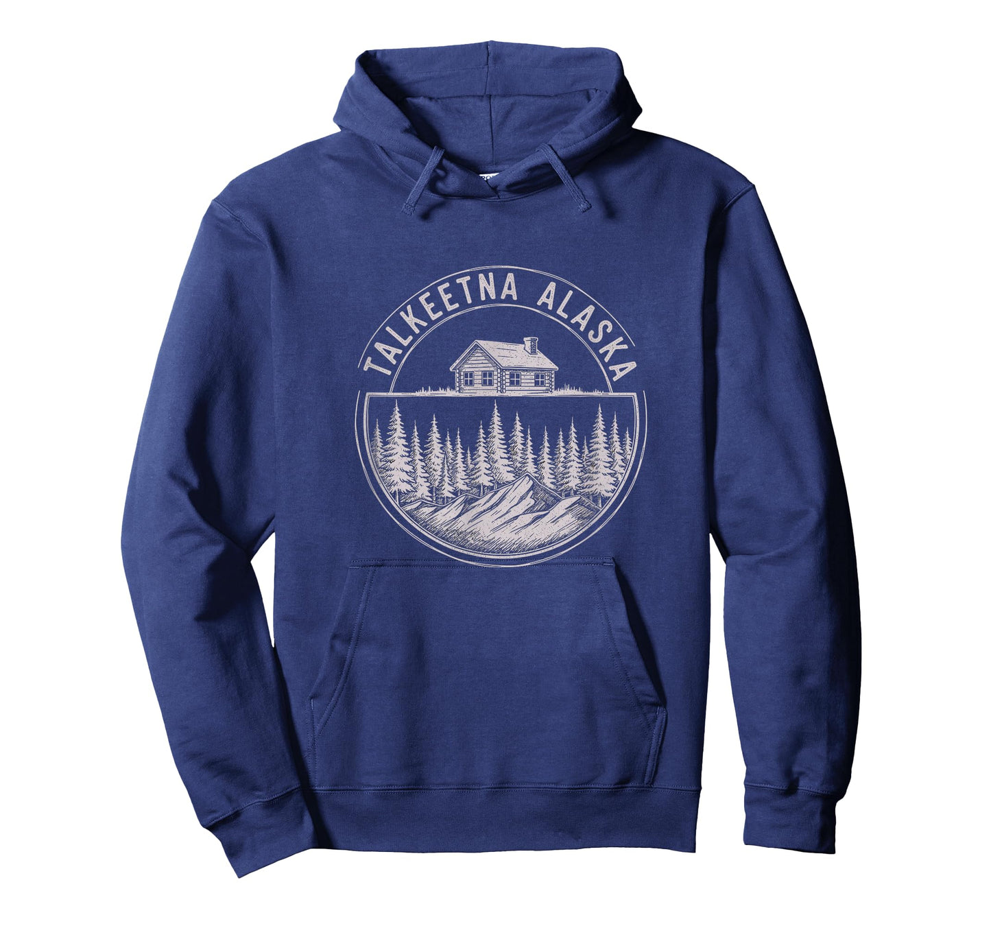 Vintage Talkeetna Alaska Sketch Art Design T-Shirt