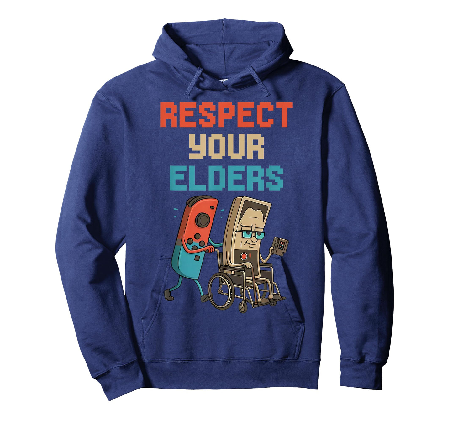 Respect Your Elders Gaming Control Retro Funny Video Game T-Shirt