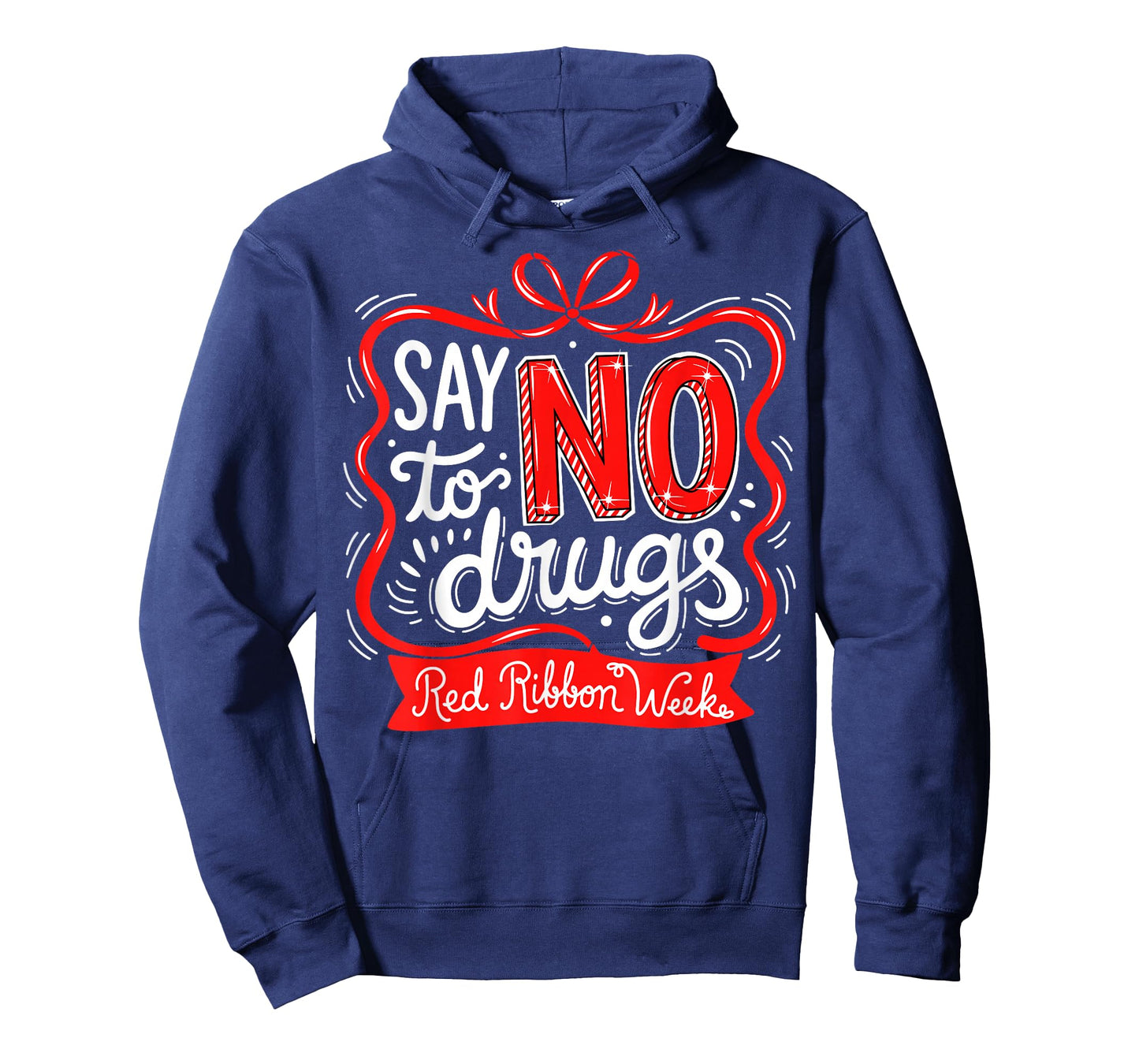 Say No to Drugs Cute Bow Red Ribbon Week Awareness Drug Free T-Shirt