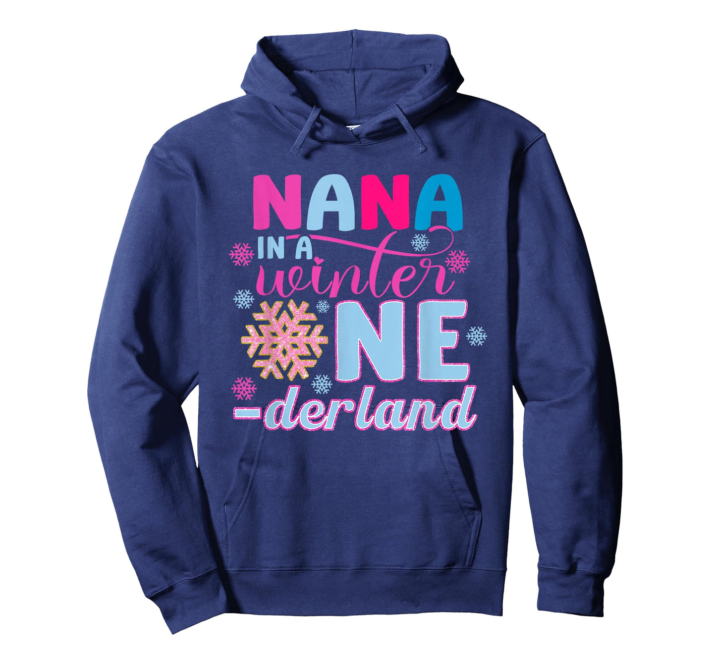 Nana in A Winter Onederland Bday Girl Sweet Snowflake T-Shirt
