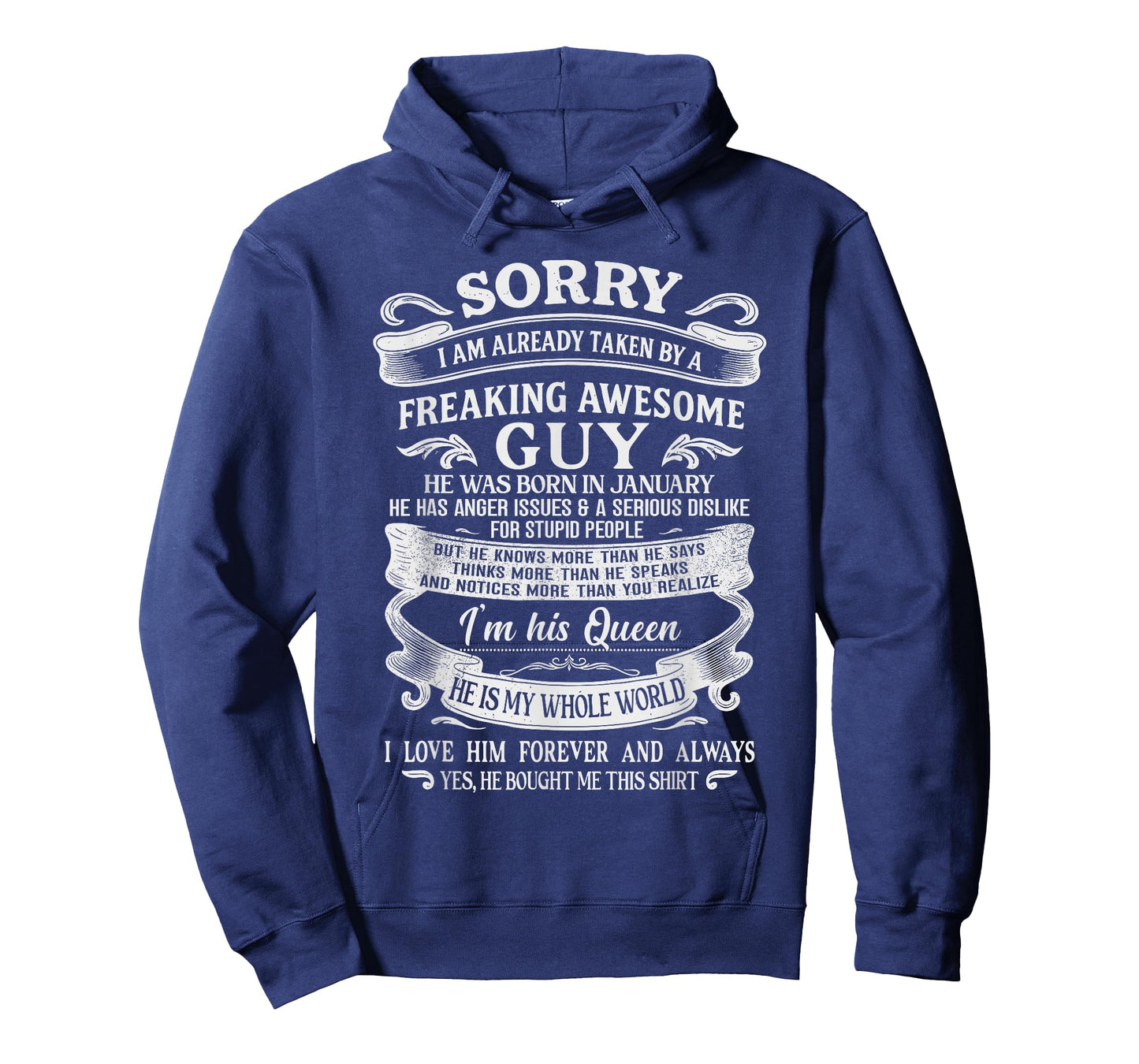 I Am Already Taken by Freaking Awesome Guy Born in January T-Shirt