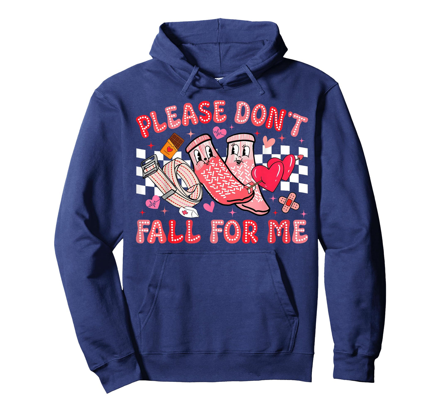 Funny Valentine Nurse Please Don't Fall for Me RN PCT CNA T-Shirt