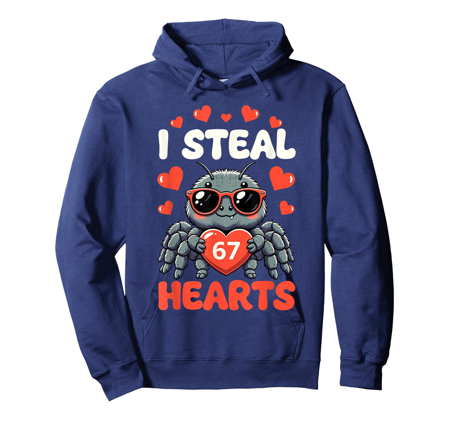 I Steal Hearts Spider 6 7 Meme Valentine's Cute Gen Alpha T-Shirt