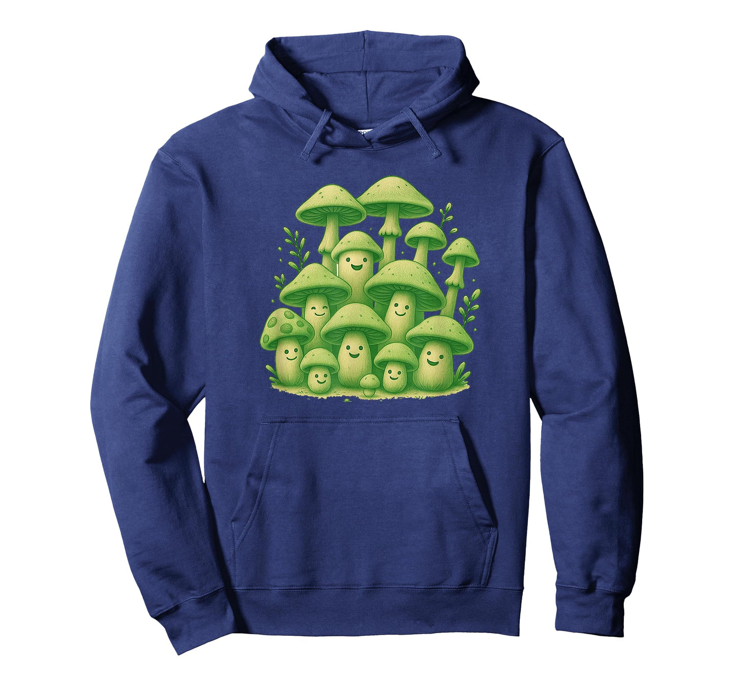 Smiling Mushroom Gang - Funny Forest Vibes Design T-Shirt