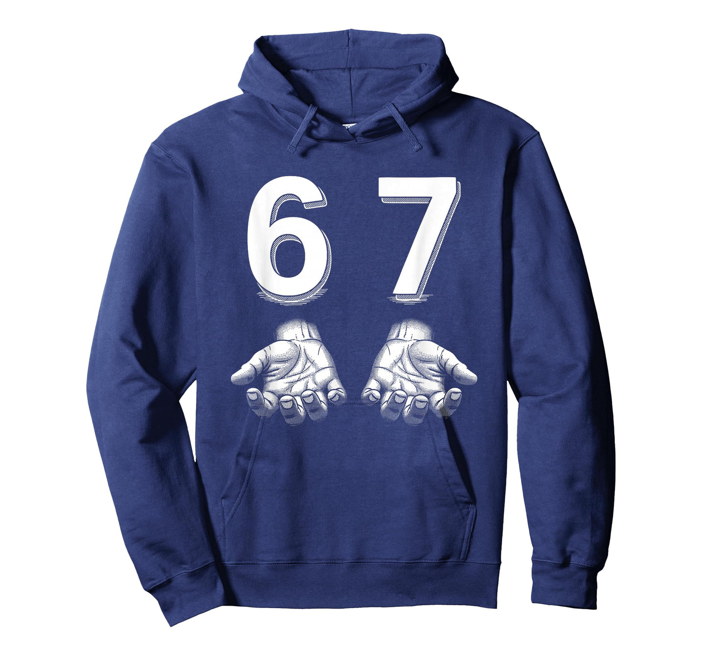Funny Six Seven 67 Meme Gen Alpha Slang Hands T-Shirt