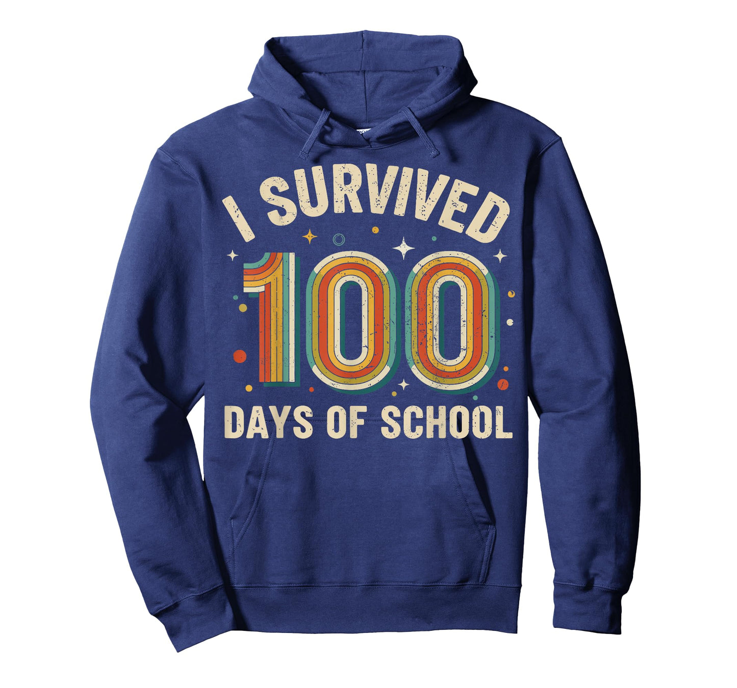Vintage I Survived 100 Days of School Students Teachers T-Shirt