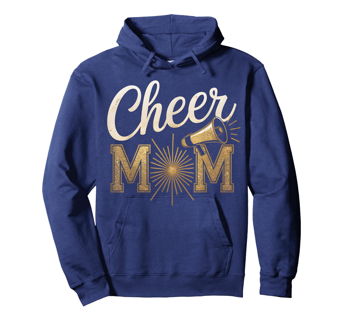 Cheer Gold Cheerleader Cheerleading Mom Game Day Design T-Shirt