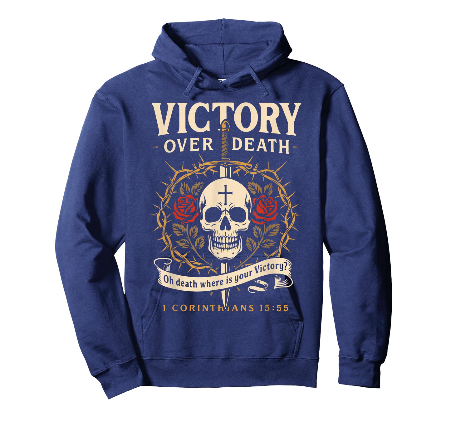 Victory Over Death 1 Corinthians 15:55 Dark Christian Gothic T-Shirt