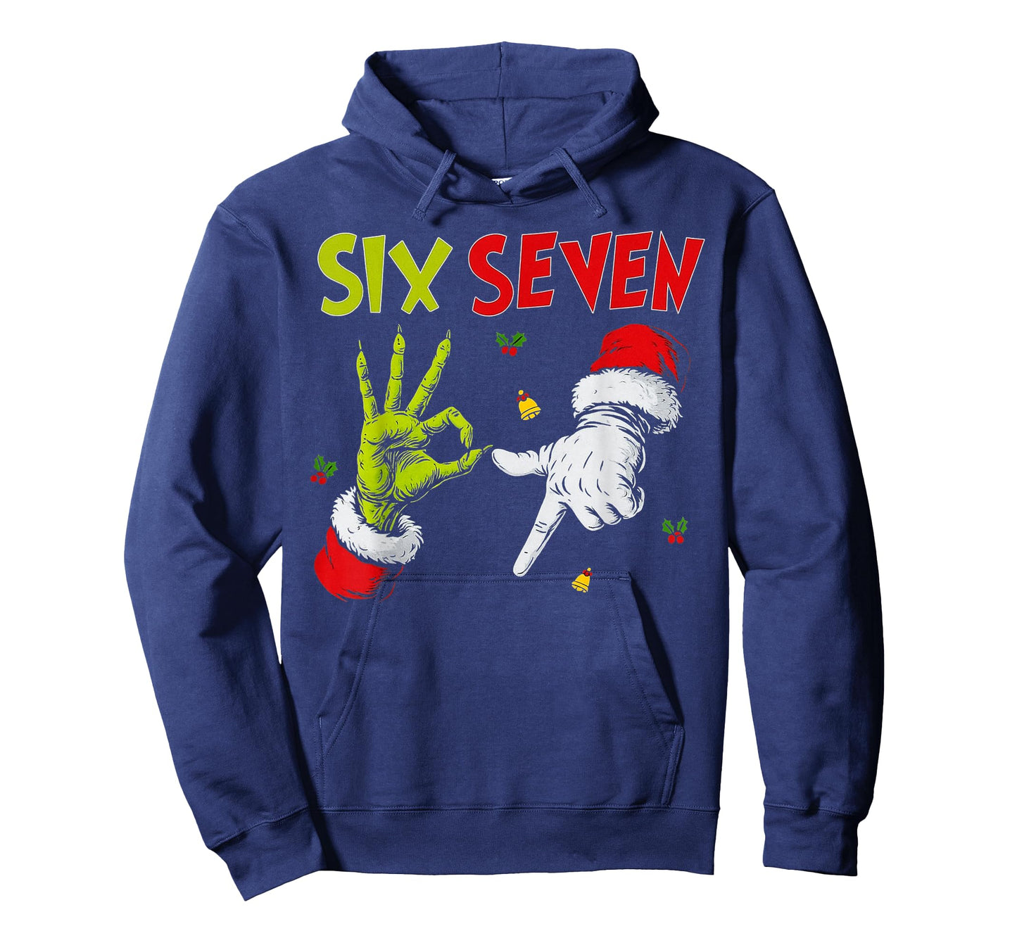 Six Seven Santa Hand Funny Viral Meme 67 Theme 6 7 Christmas T-Shirt