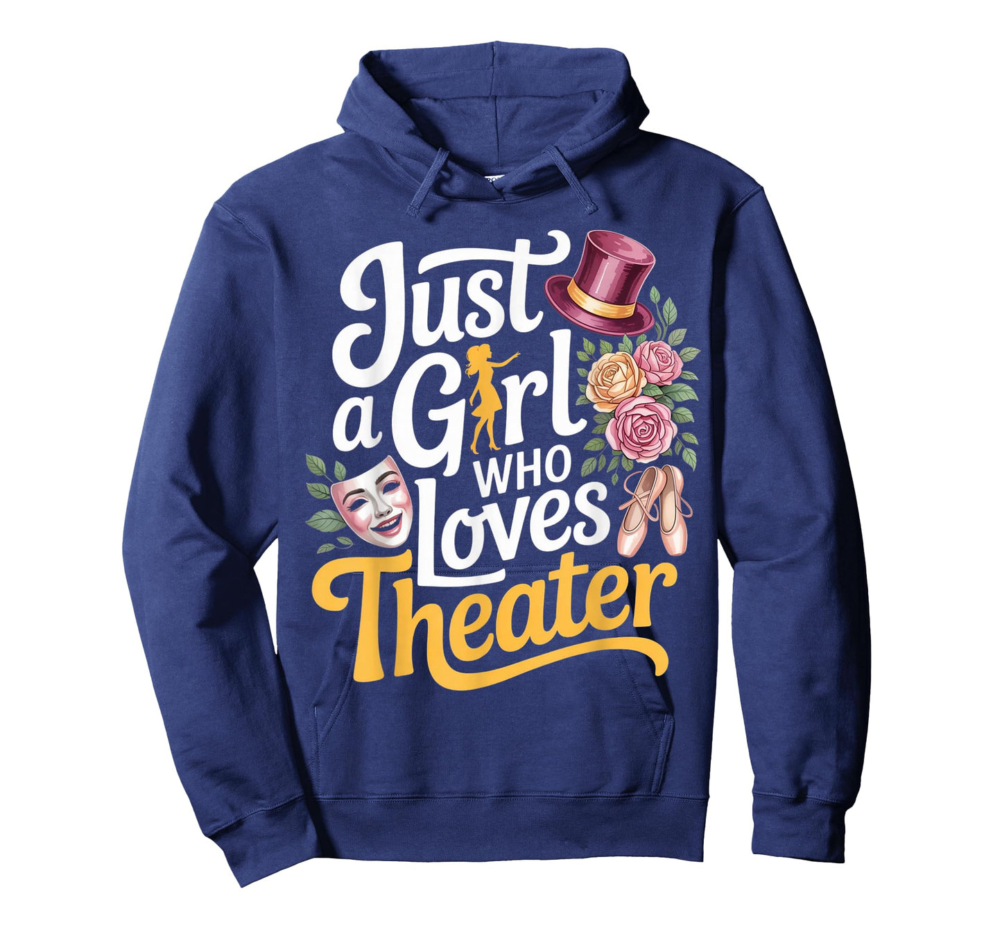 Just a Girl Who Loves Theater Cute Actress Stage Performers T-Shirt