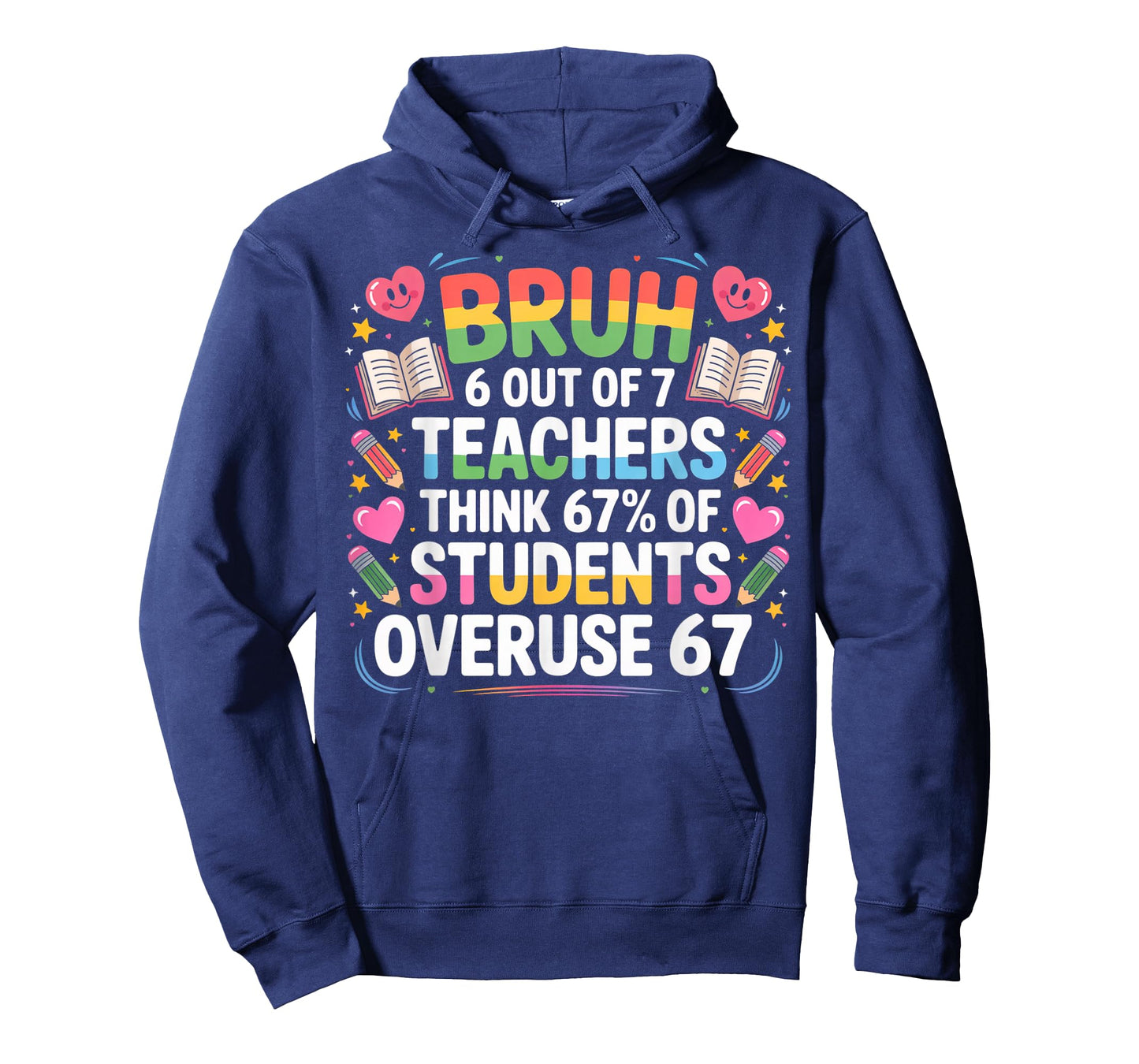 6 Out of 7 Teachers Think 67% of Students Overuse 67 Meme T-Shirt