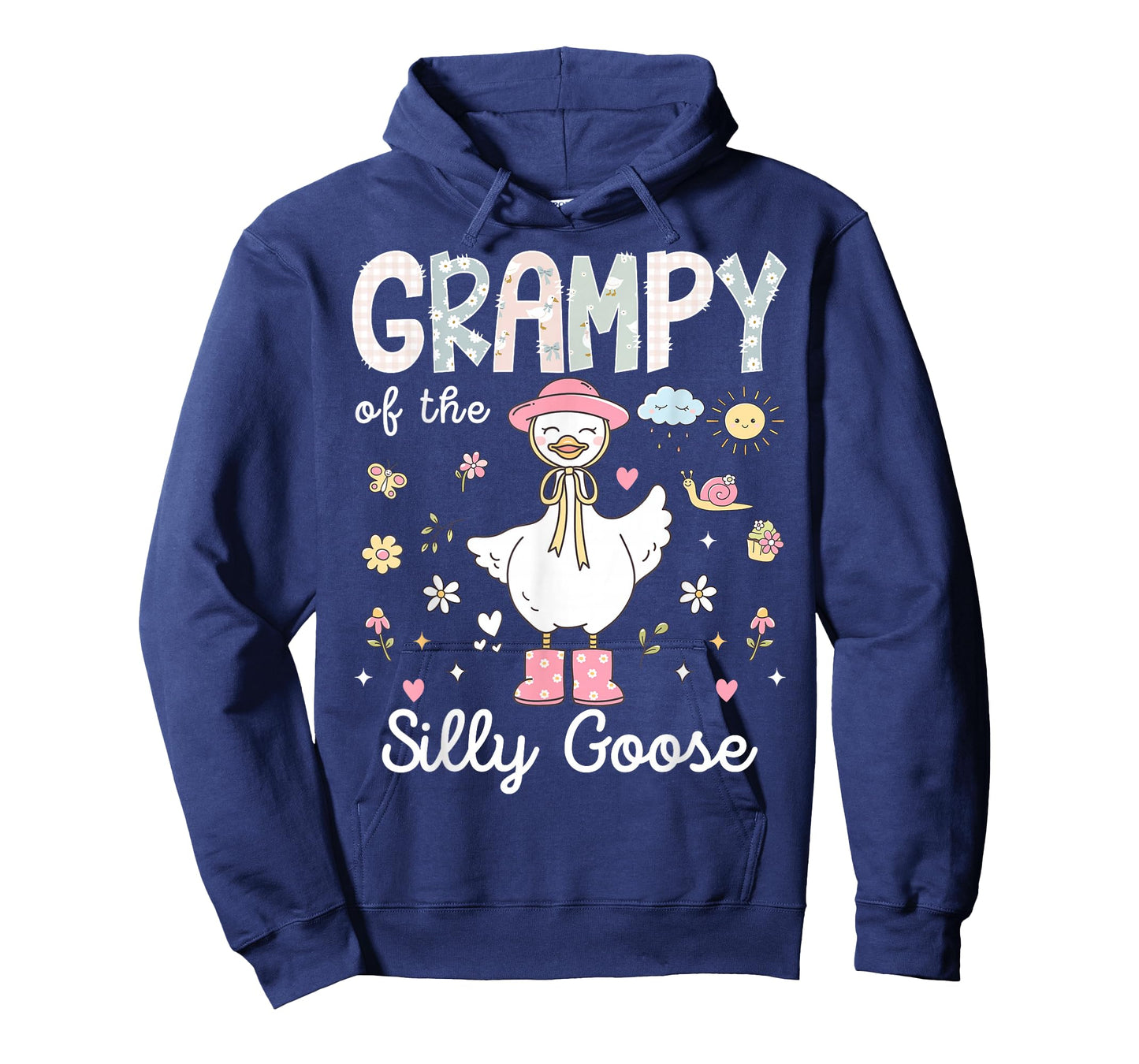 Grampy of The Silly Goose 1st Birthday Girl Family Matching T-Shirt